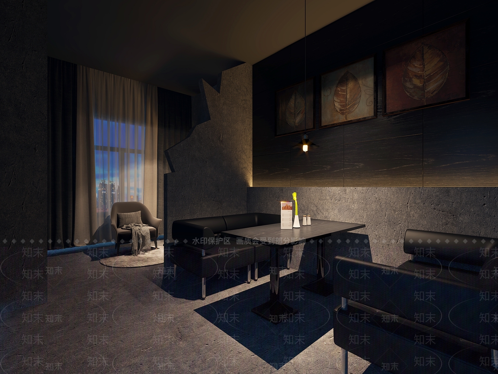 现代酒吧3D模型下载【ID:1145377735】