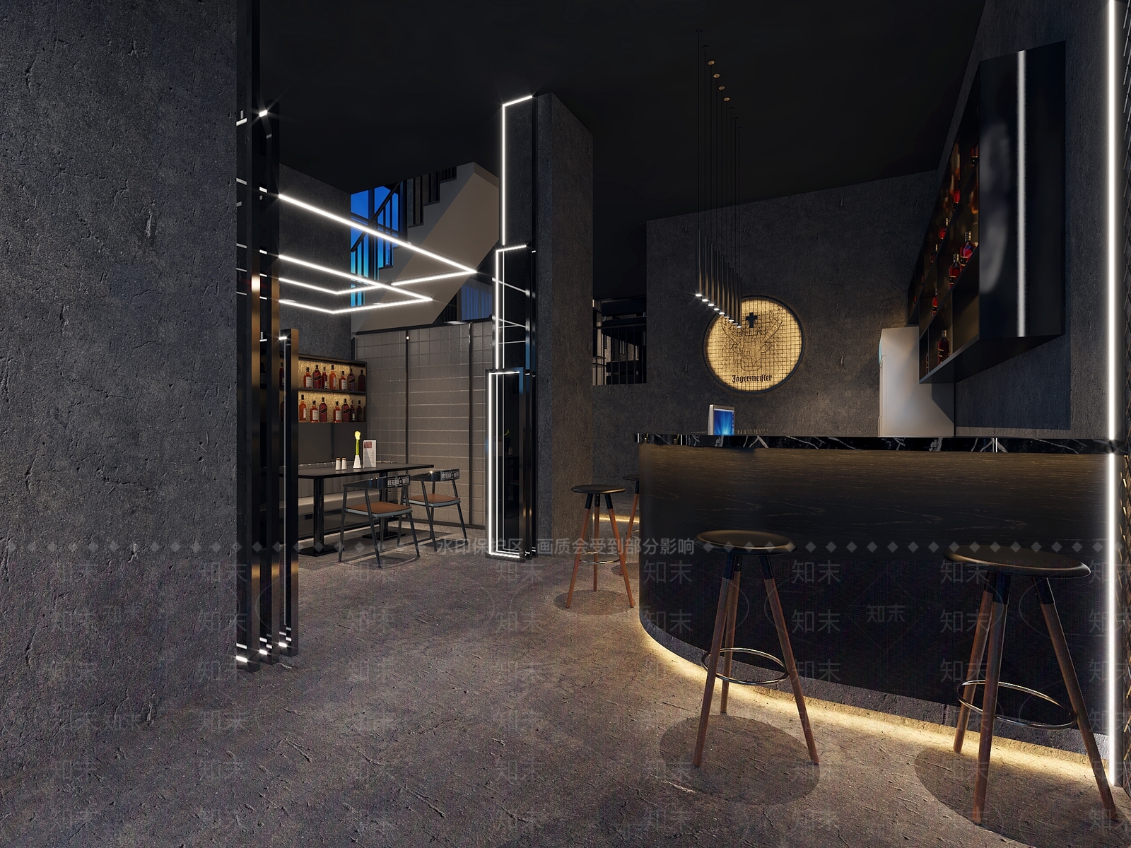现代酒吧3D模型下载【ID:1145377735】