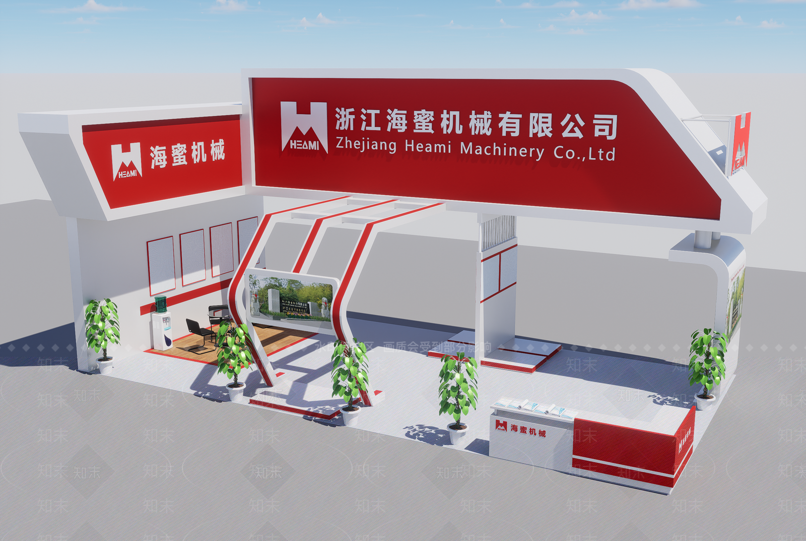 现代商业展厅SU模型下载【ID:1145379534】