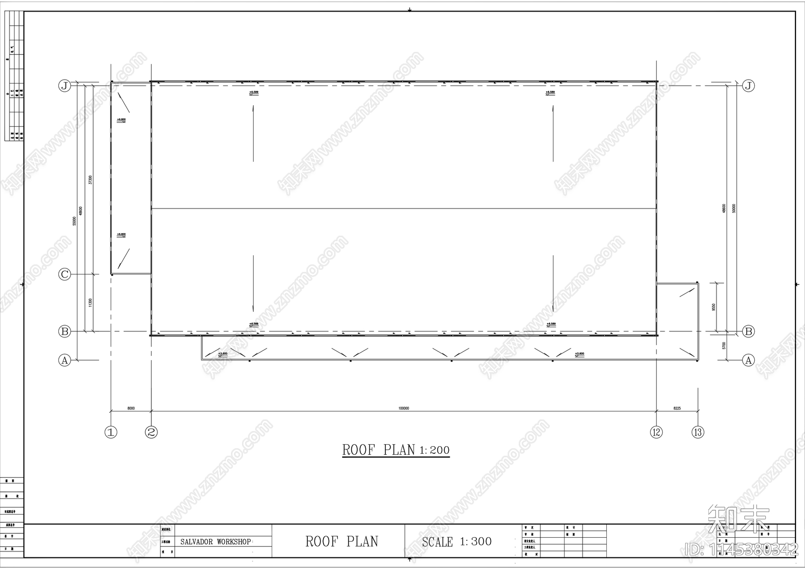 厂房建筑图cad施工图下载【ID:1145380342】