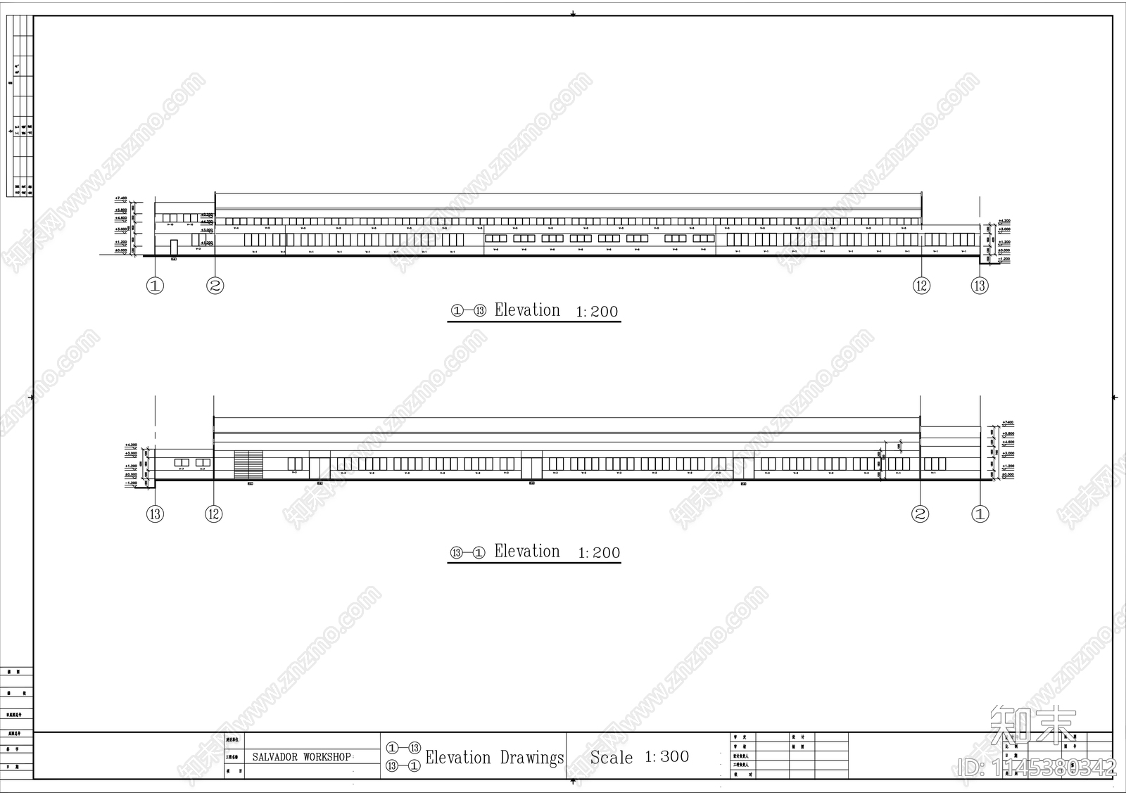 厂房建筑图cad施工图下载【ID:1145380342】