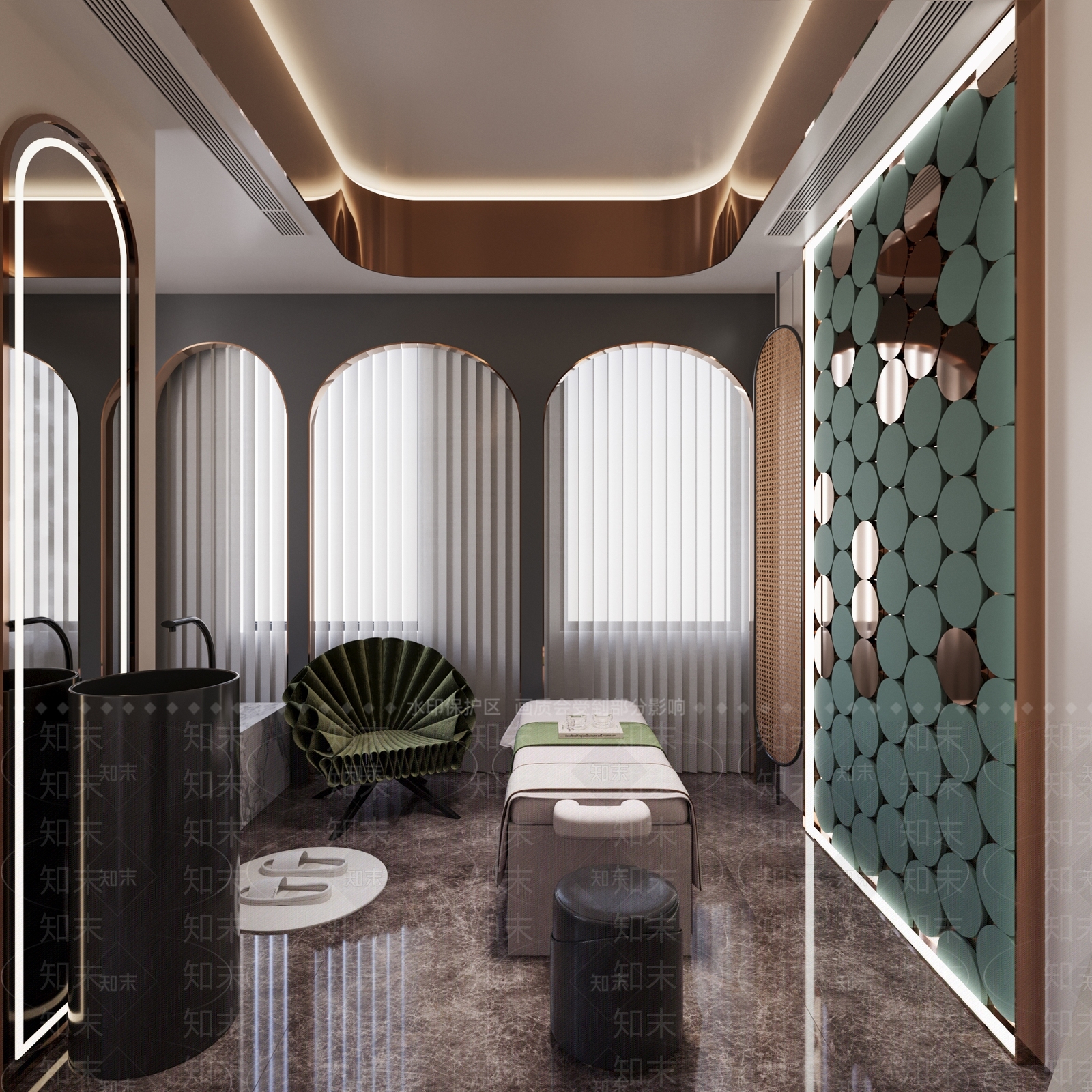 现代美容SPA店3D模型下载【ID:1145387223】