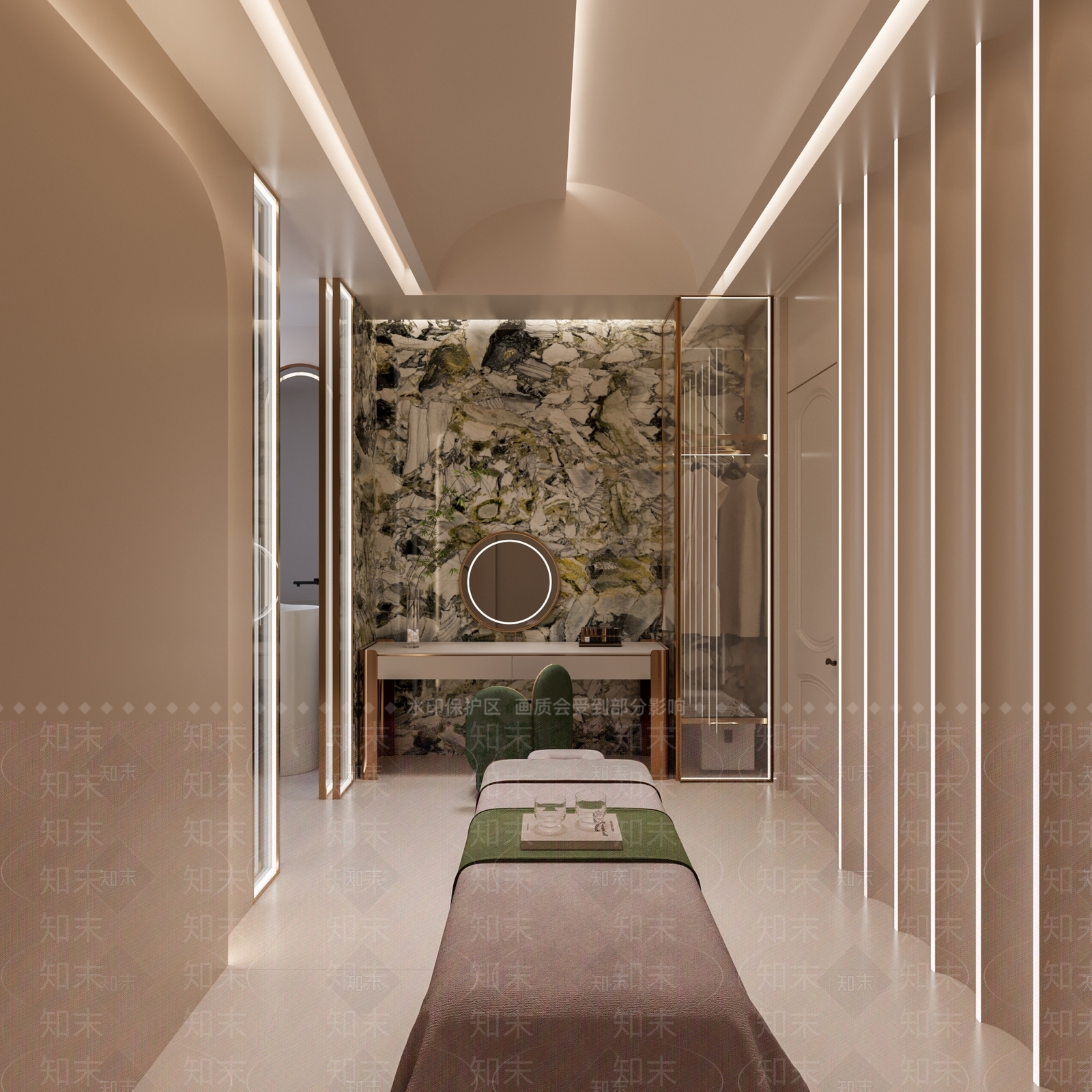 现代美容SPA店3D模型下载【ID:1145388133】