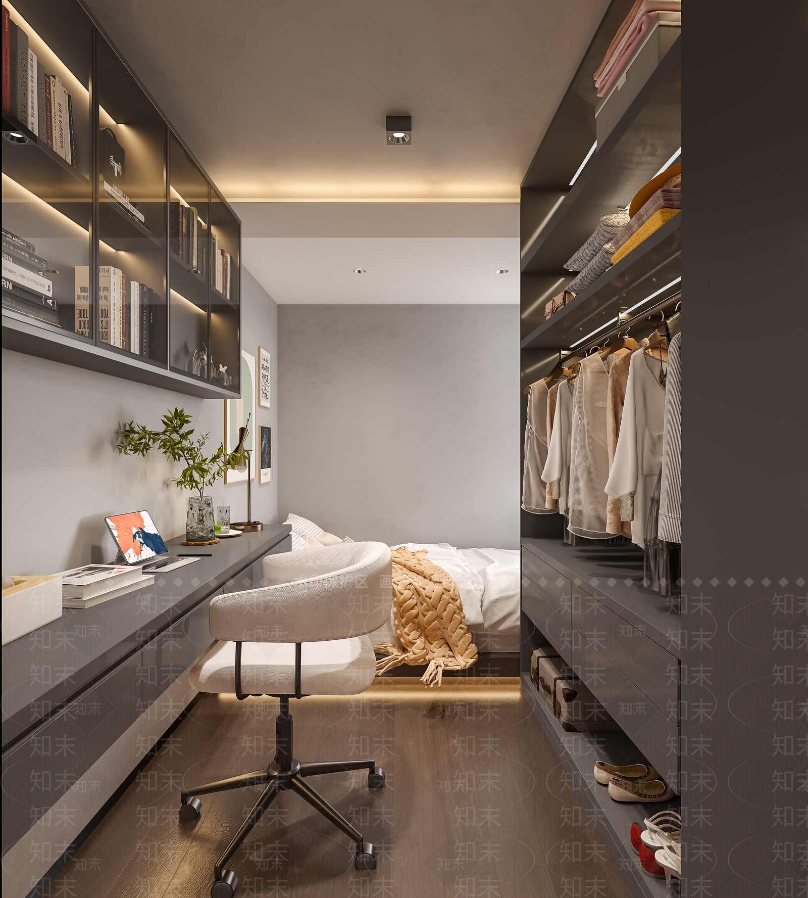 现代公寓客餐厅3D模型下载【ID:1145394957】