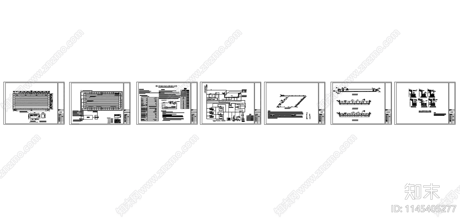 21米X50米标准游泳池平面恒温水池水处理图cad施工图下载【ID:1145405277】