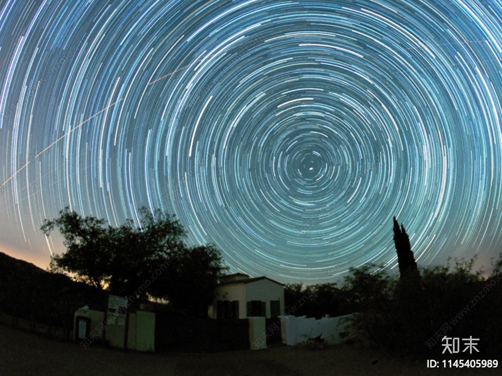 夜晚星空风景图贴图下载【ID:1145405989】