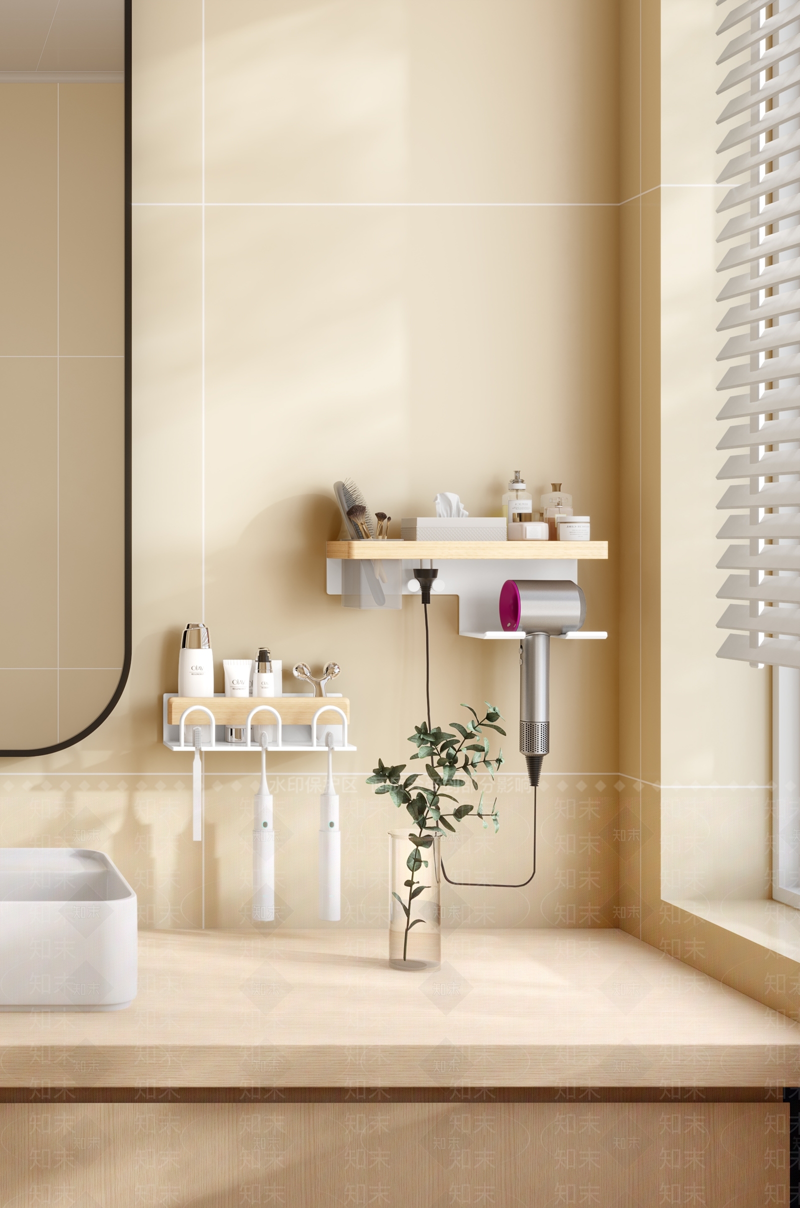 现代牙刷架3D模型下载【ID:1145412648】