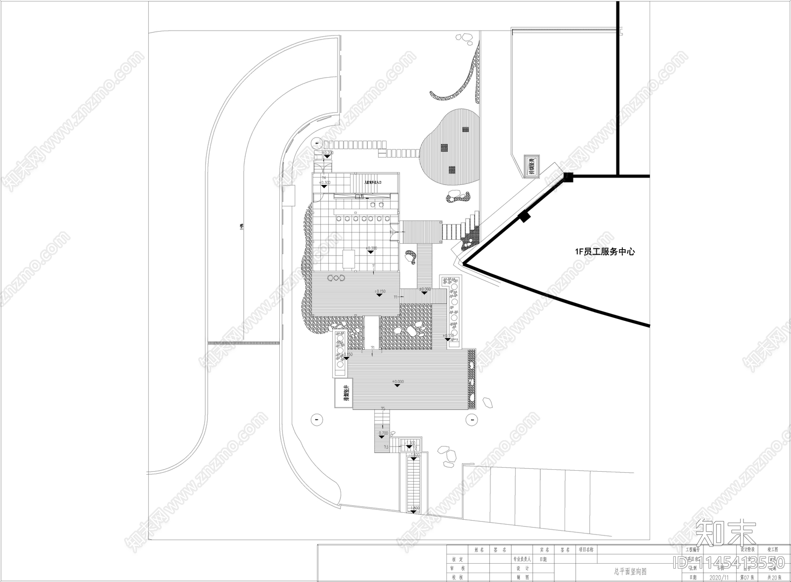 现代咖啡屋建筑cad施工图下载【ID:1145413550】