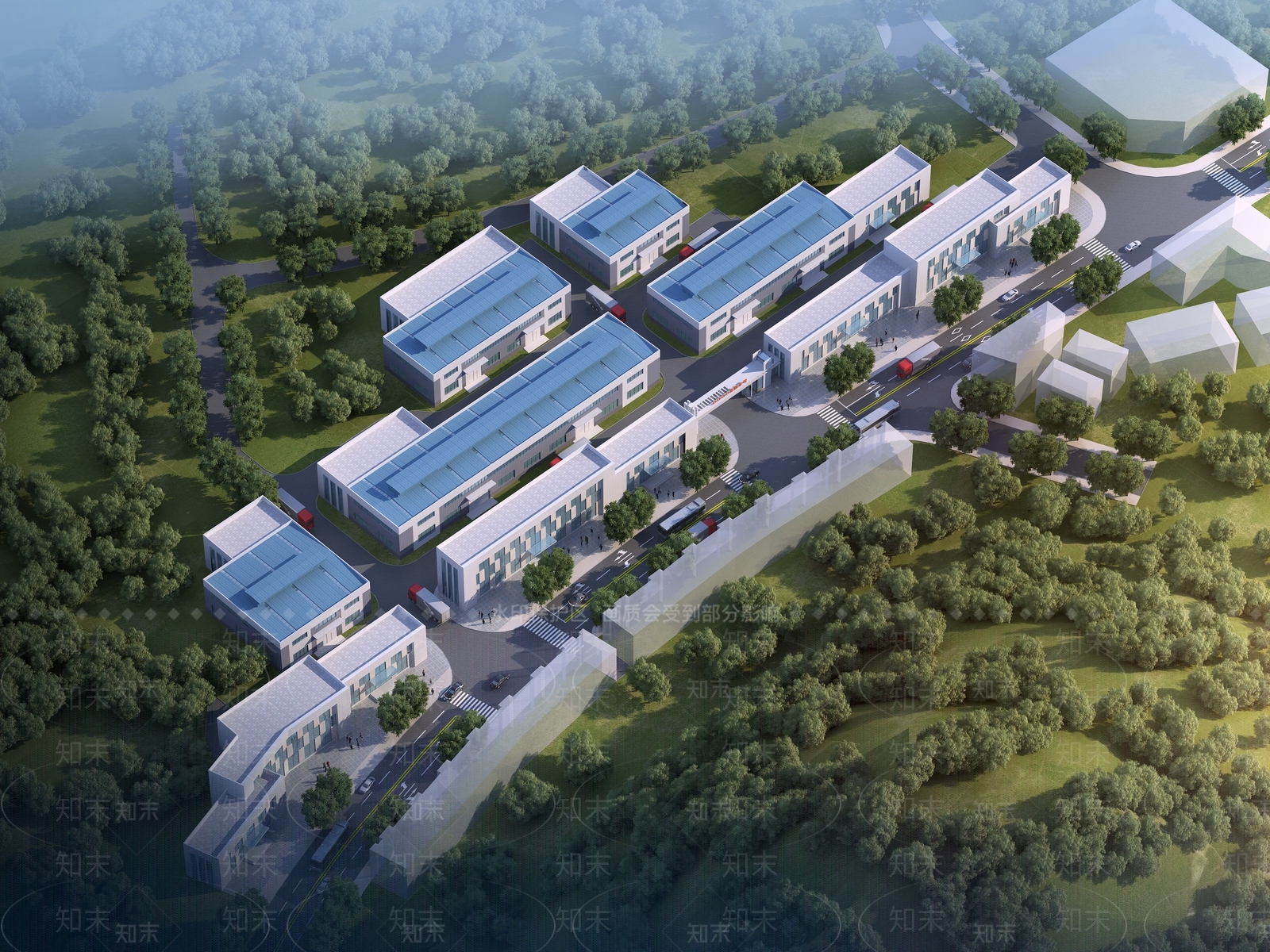 现代工业厂房3D模型下载【ID:1145414292】