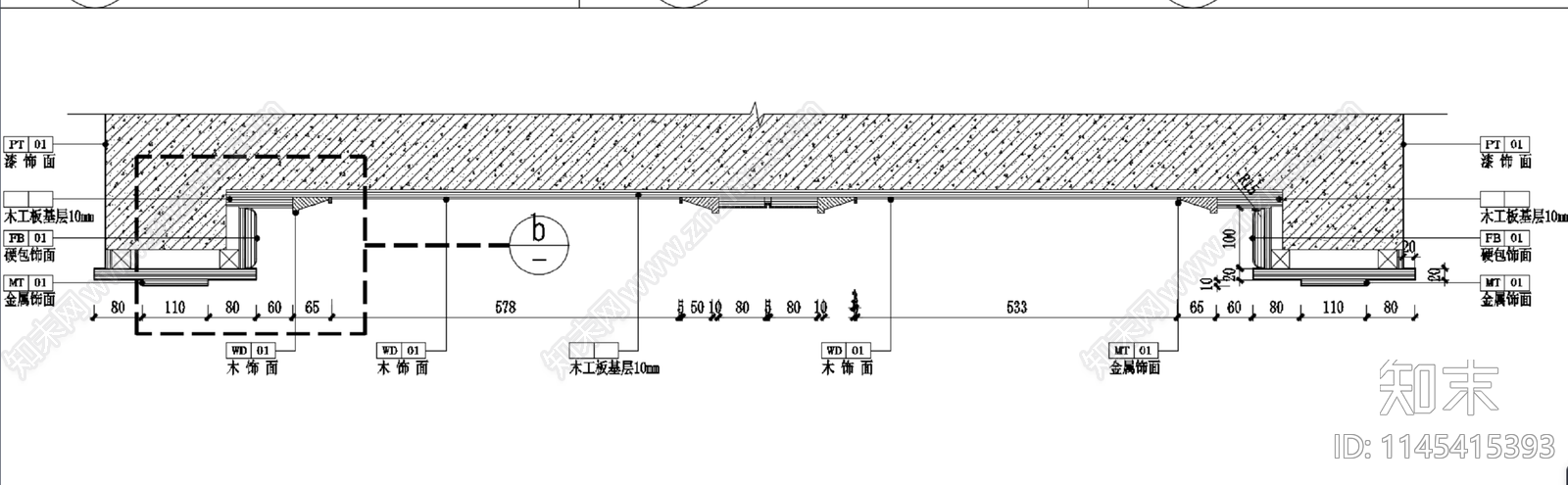 某古城接待大厅施工图下载【ID:1145415393】