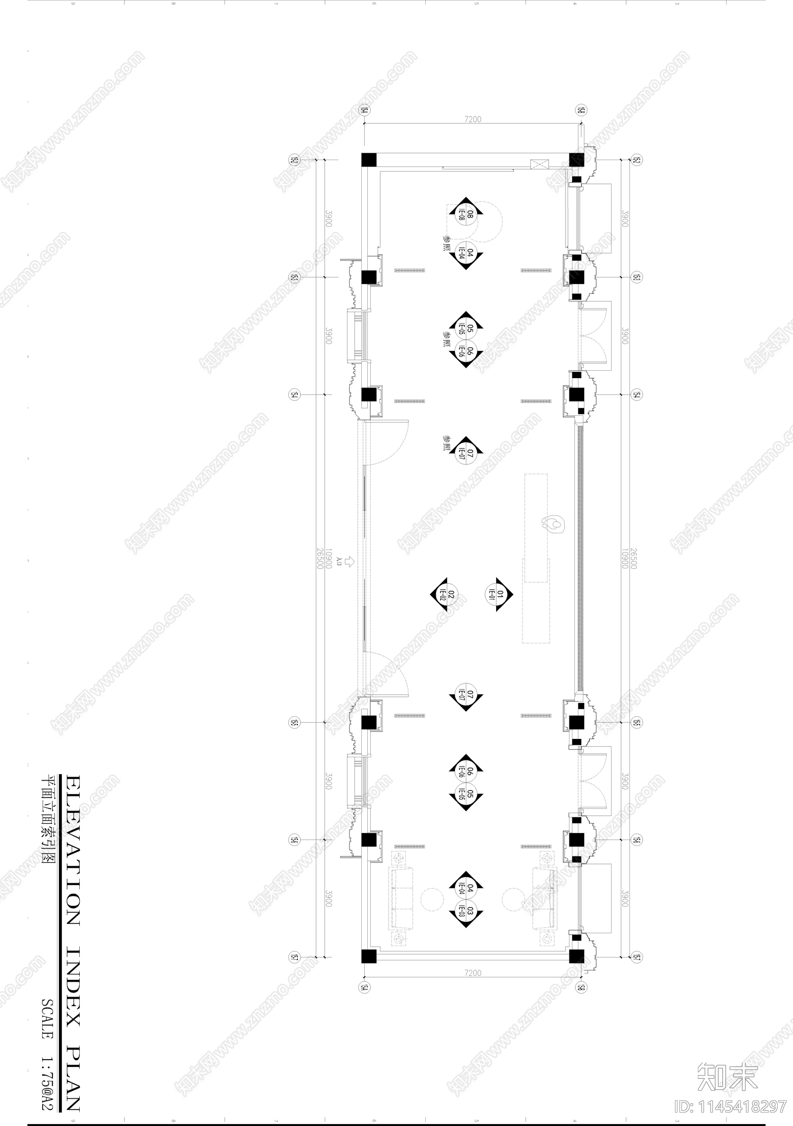 厦门建发售楼处展厅室内cad施工图下载【ID:1145418297】