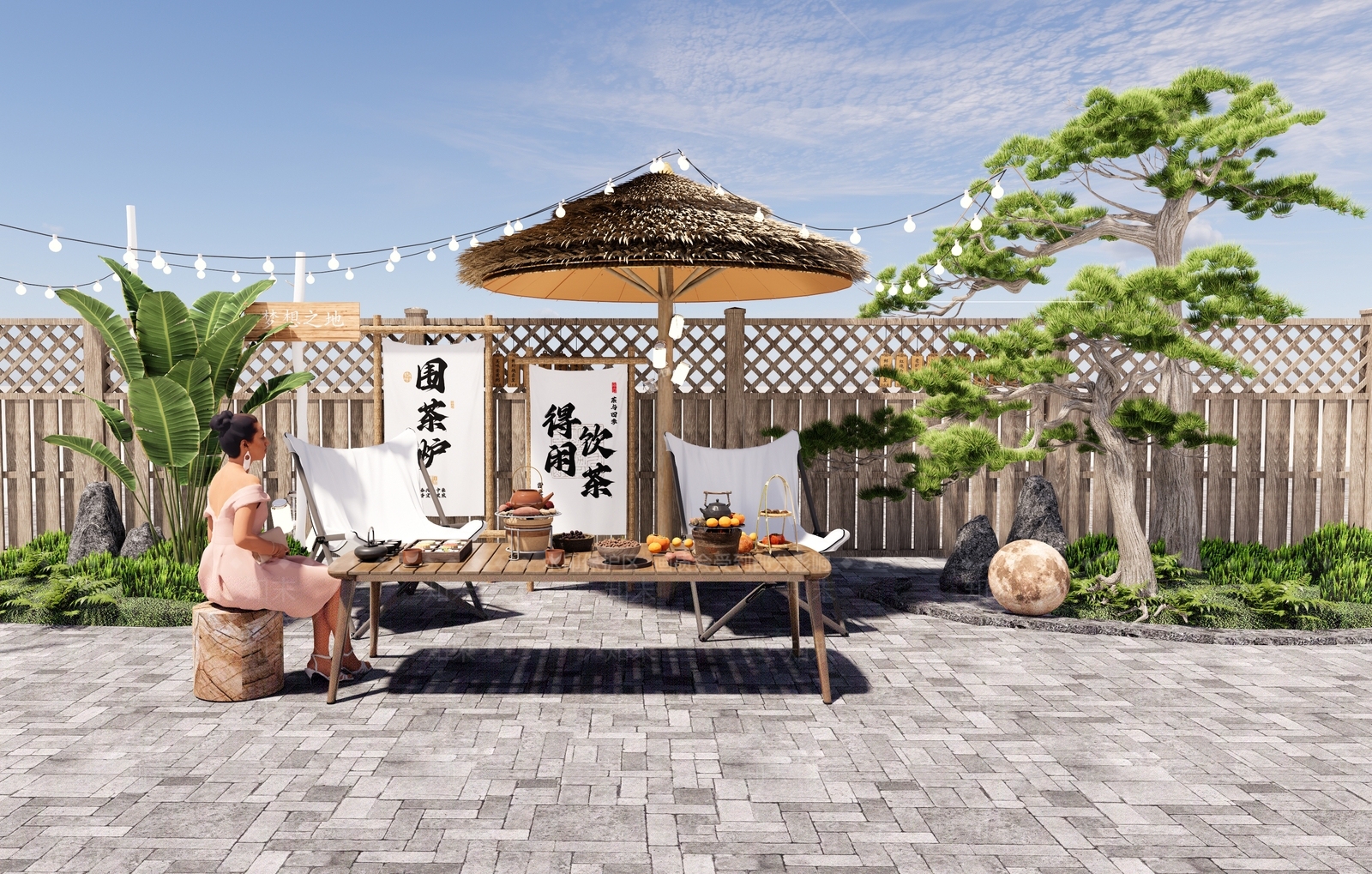 现代露营外摆SU模型下载【ID:1145421112】