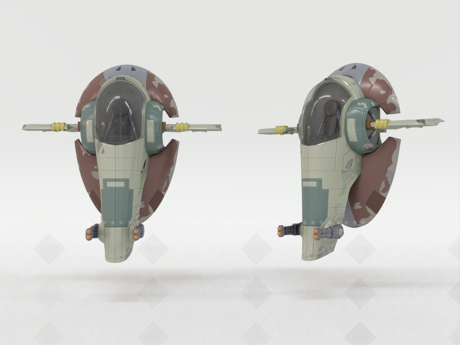 奴隶一号飞行器3D模型下载【ID:1145423418】