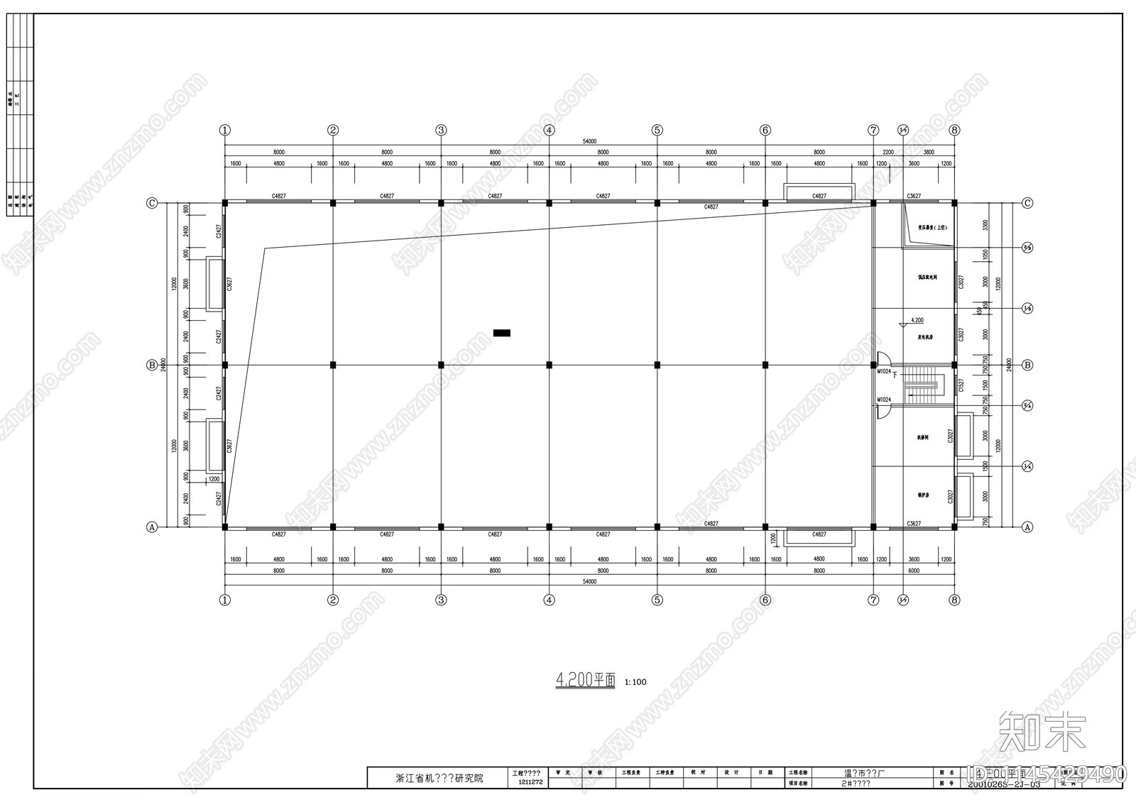 温岭电镀车间建筑cad施工图下载【ID:1145429490】