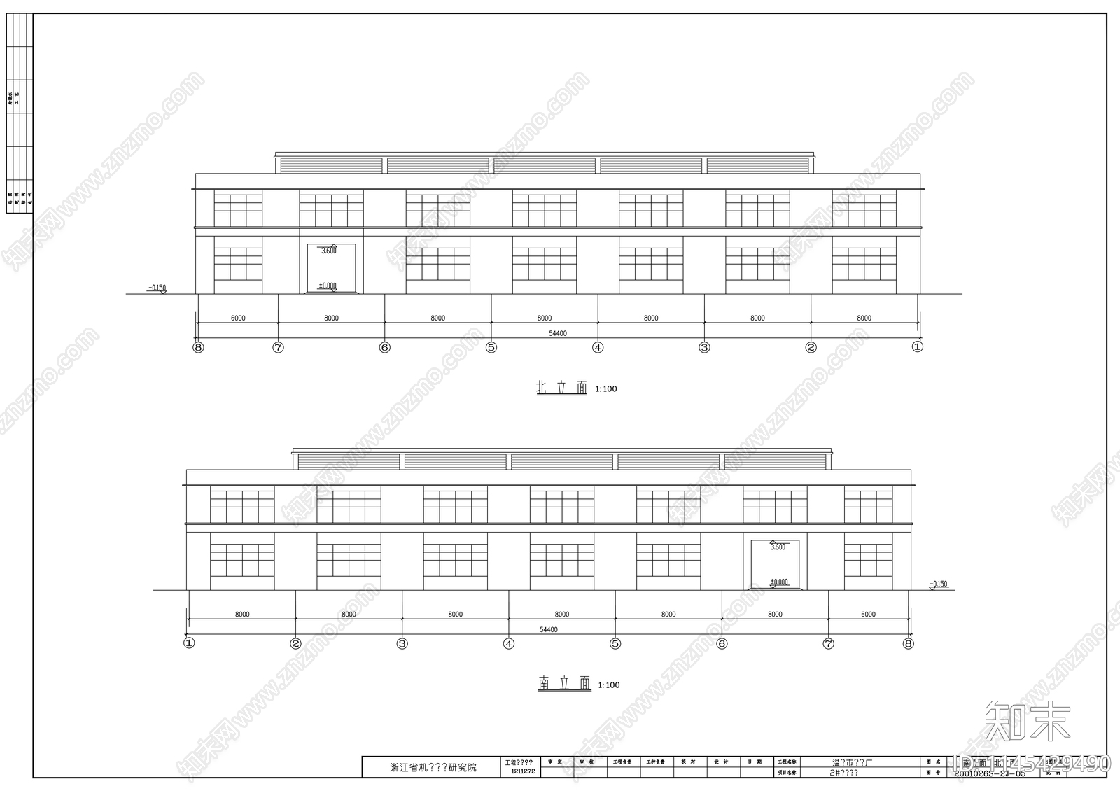 温岭电镀车间建筑cad施工图下载【ID:1145429490】
