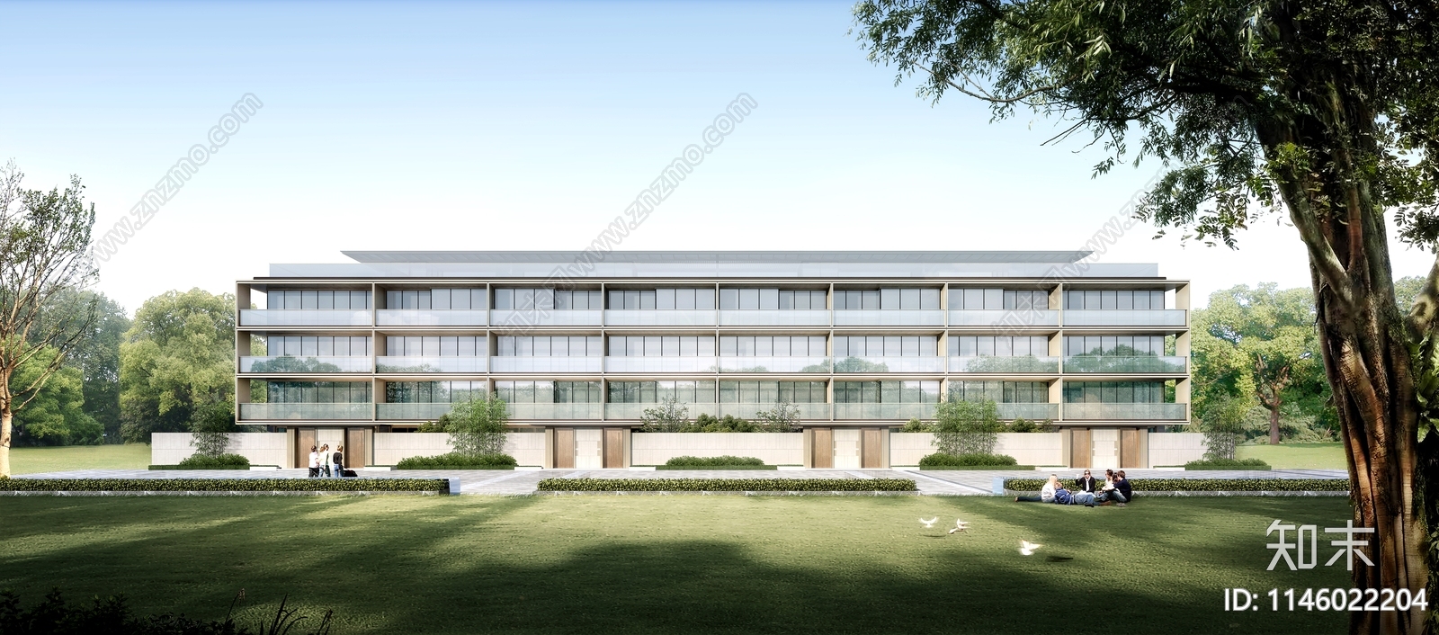 绿城西溪云庐叠墅联排别墅建筑施工图下载【ID:1146022204】