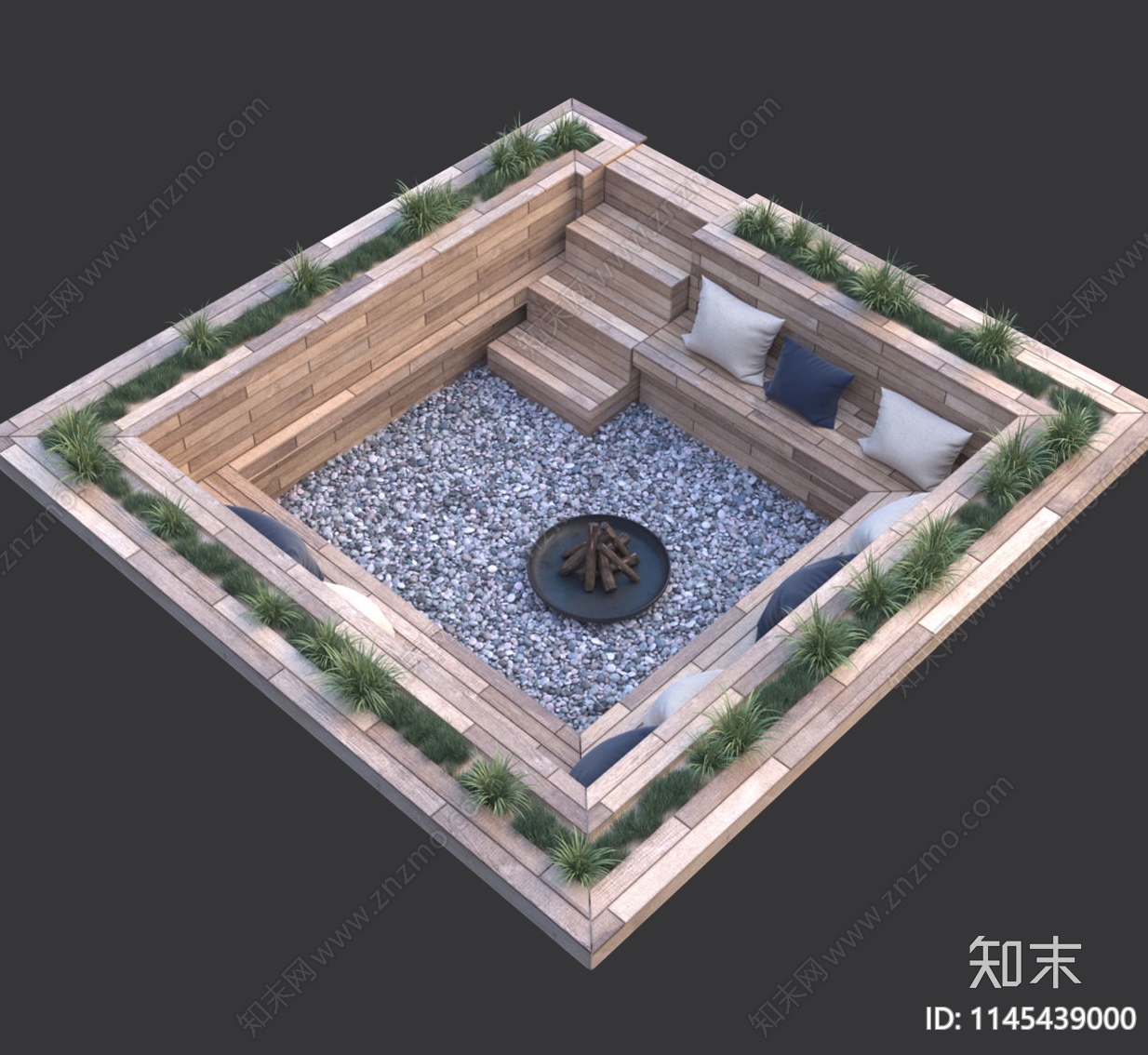 现代居家庭院3D模型下载【ID:1145439000】