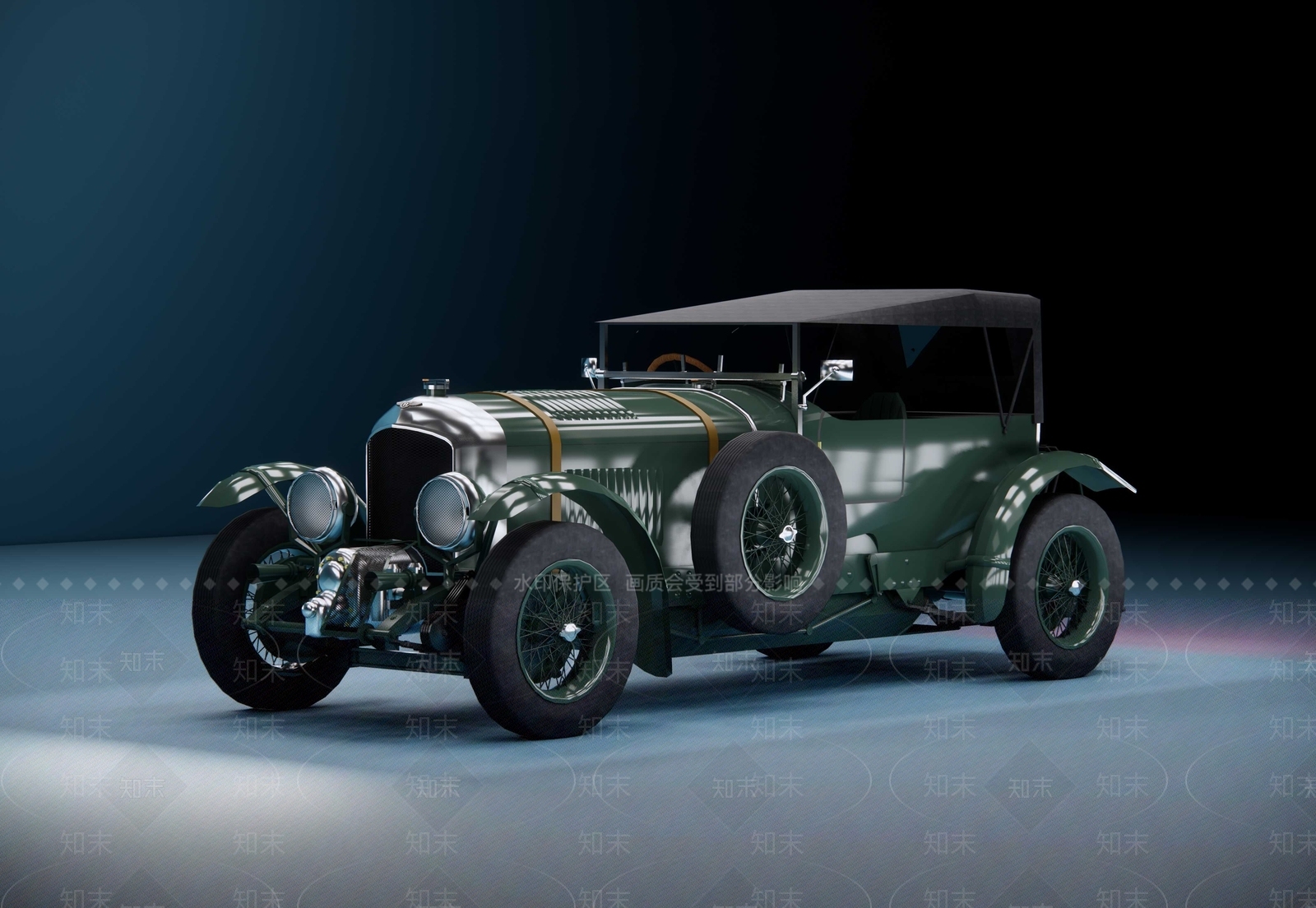 宾利汽车1927版SU模型下载【ID:1145442327】