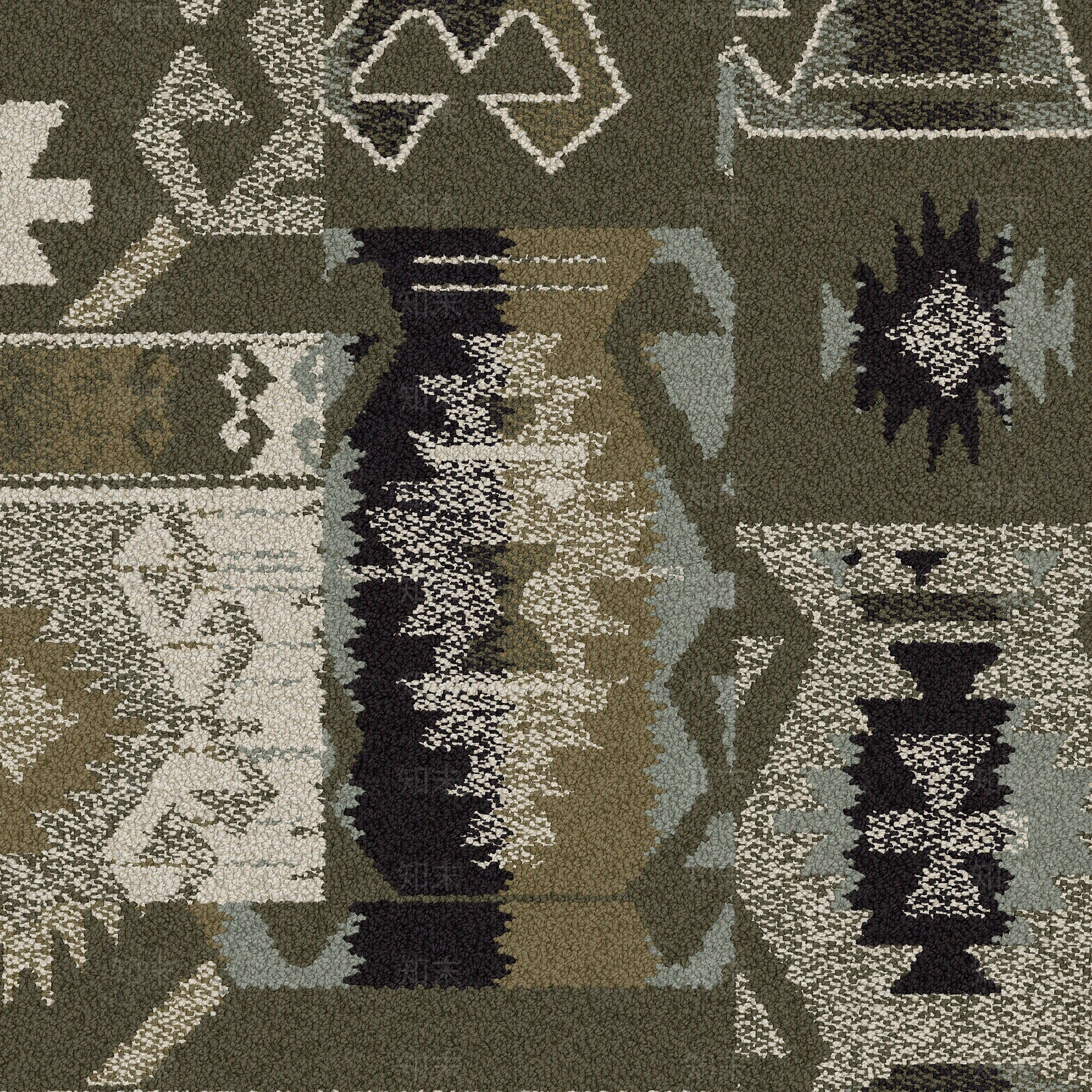 现代主题色几何地毯拼色方块地毯贴图下载【ID:1145447689】