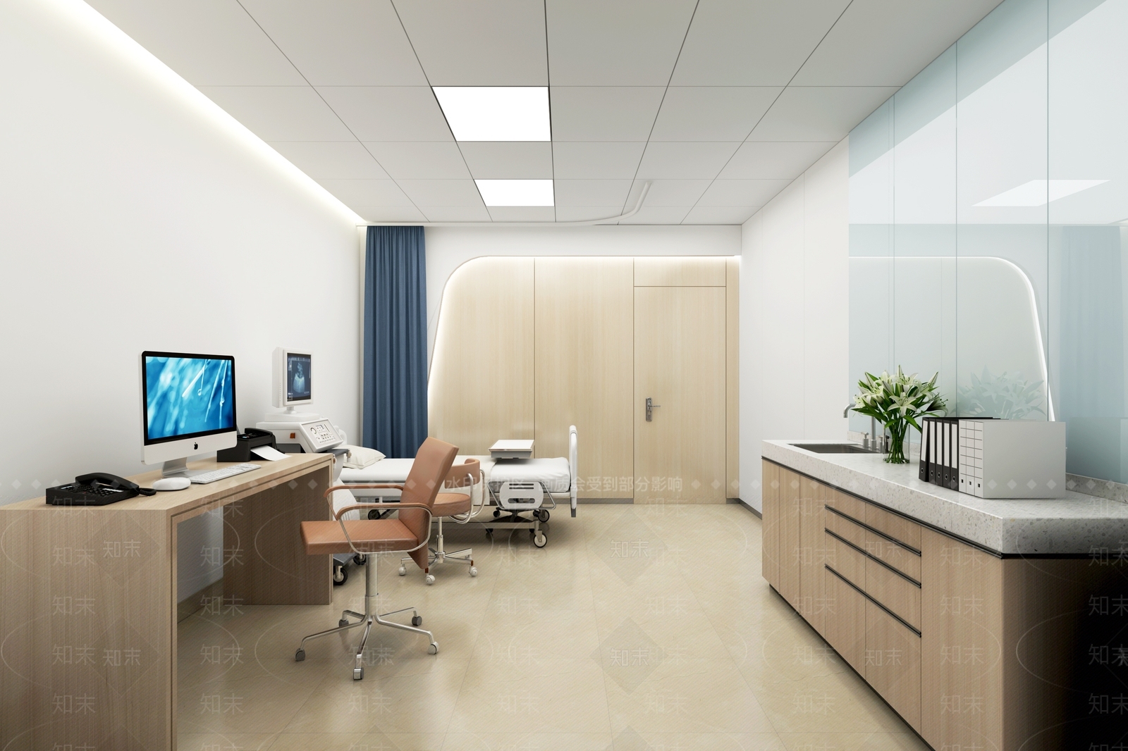 现代超声科室3D模型下载【ID:1145448459】_知末3d模型网