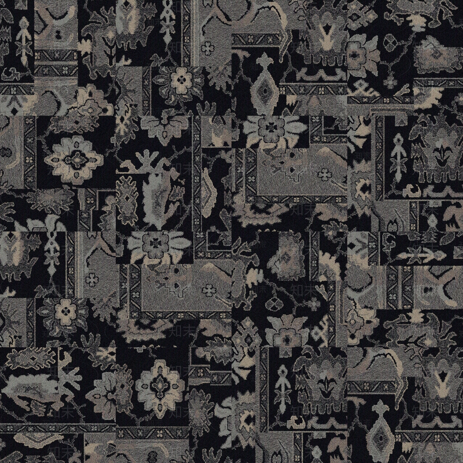 现代主题色几何地毯拼色方块地毯贴图下载【ID:1145449288】