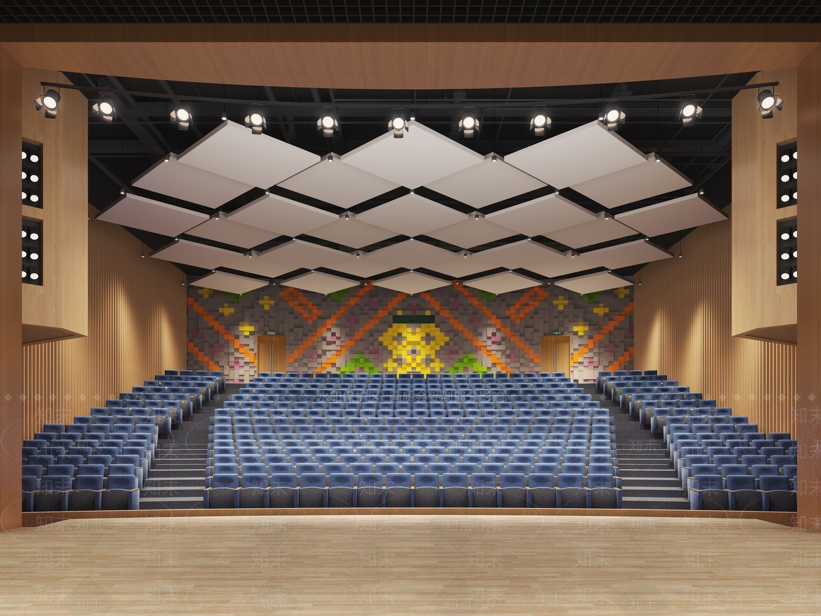 现代大报告厅3D模型下载【ID:1145463625】
