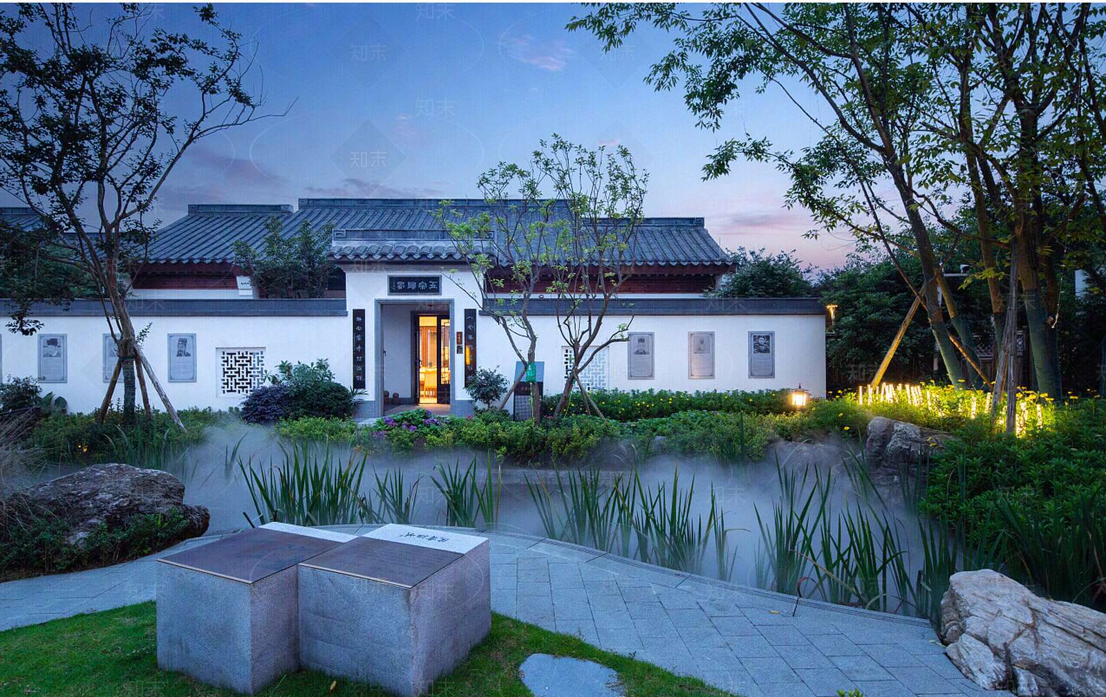 中式庭院贴图下载【ID:1145464552】