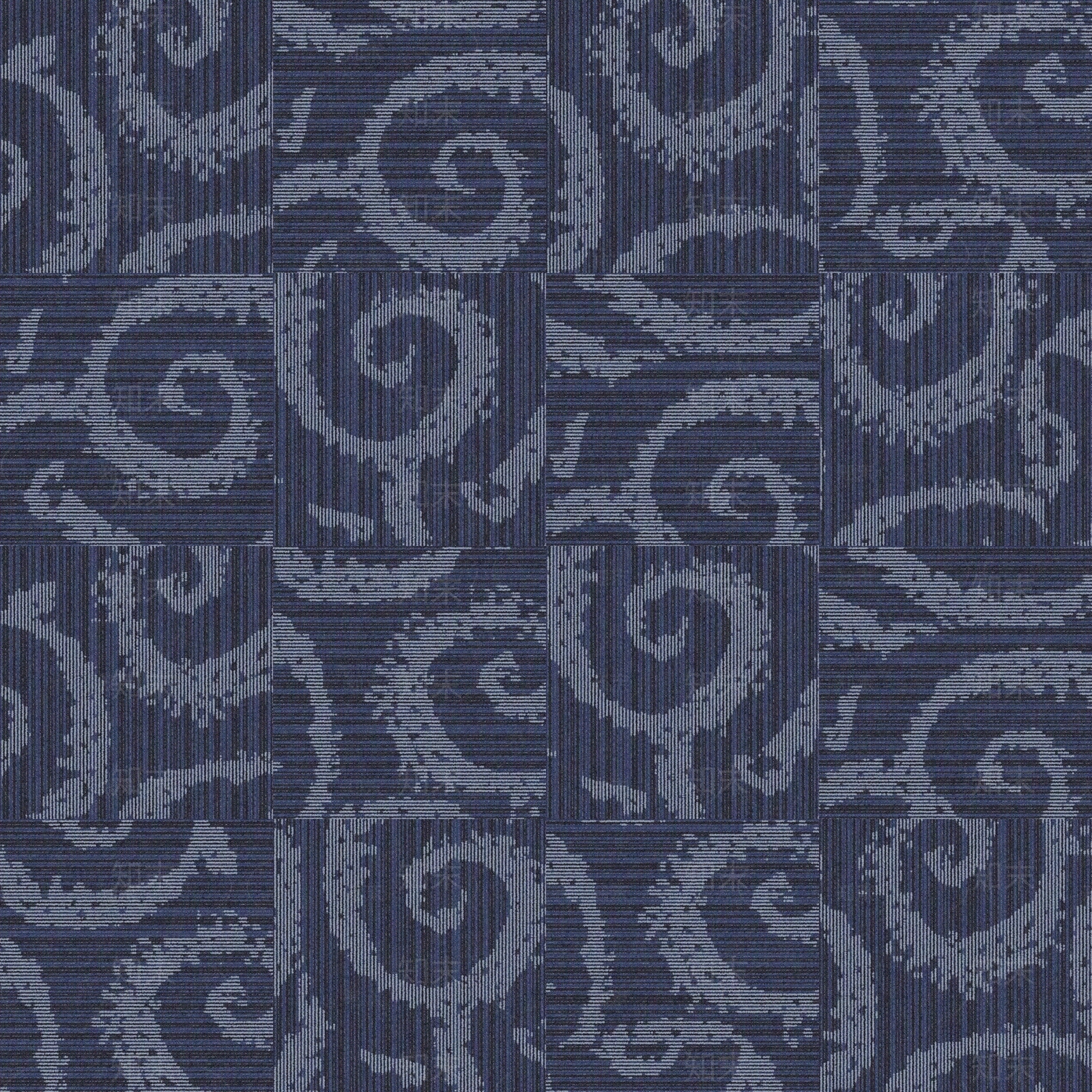 块状花纹地毯蓝色贴图下载【ID:1145470510】