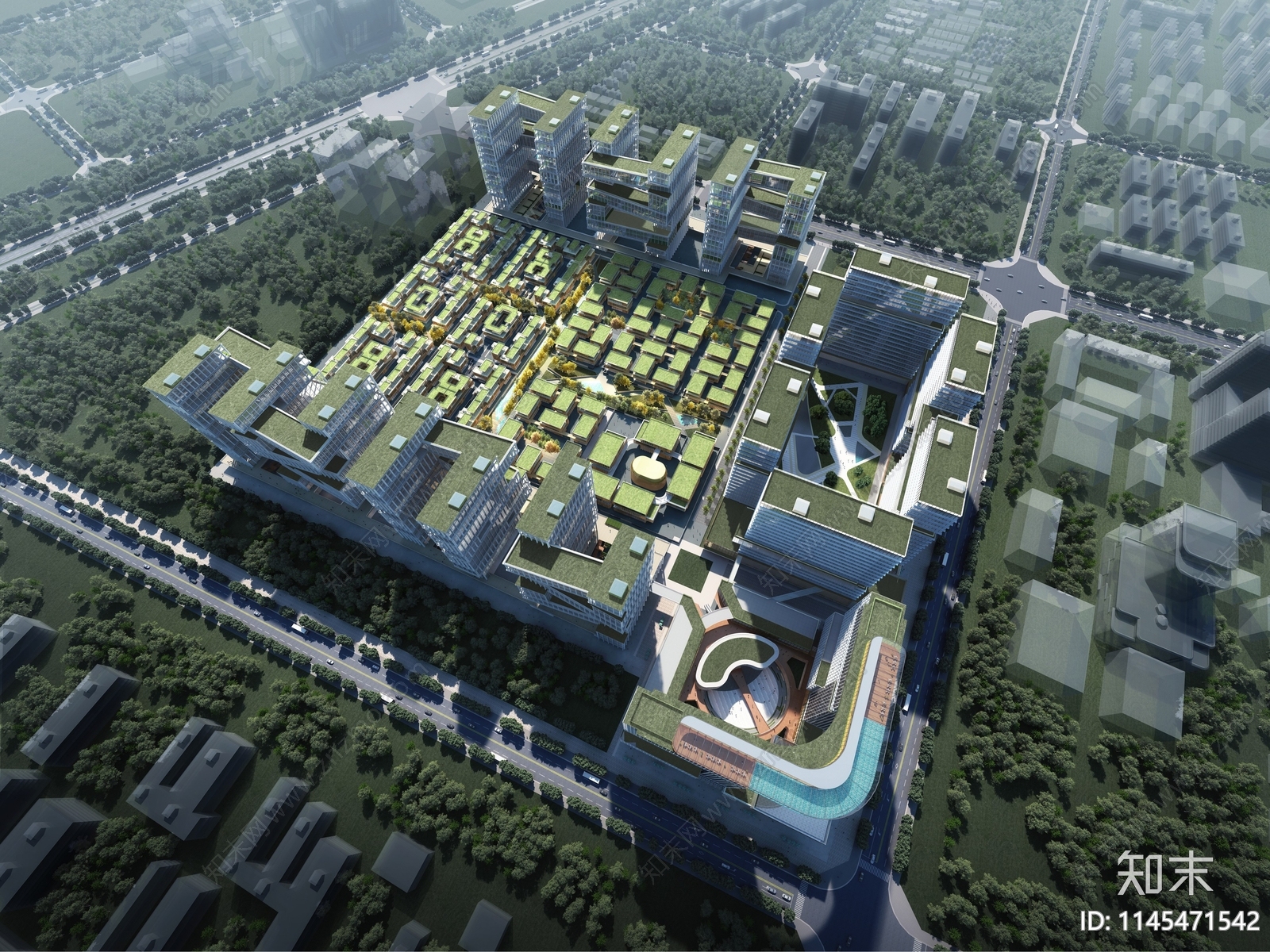保定亚太雄智谷商业建筑方案文本下载【ID:1145471542】_【知末方案文本库】