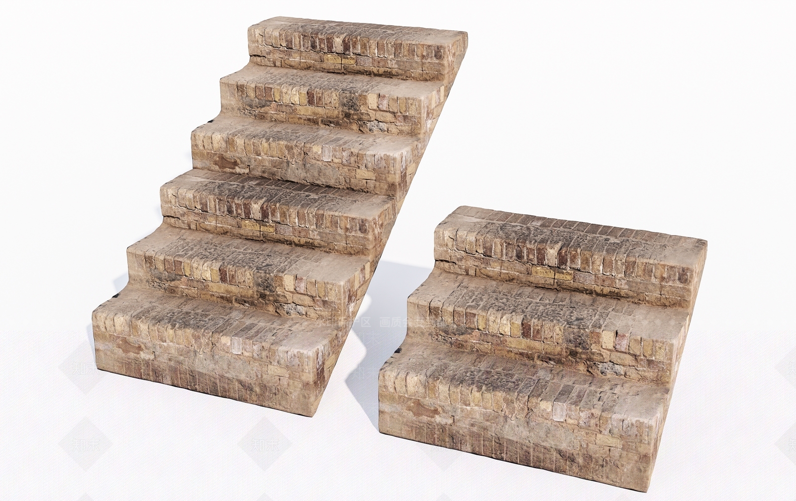 现代石头台阶3D模型下载【ID:1145476632】