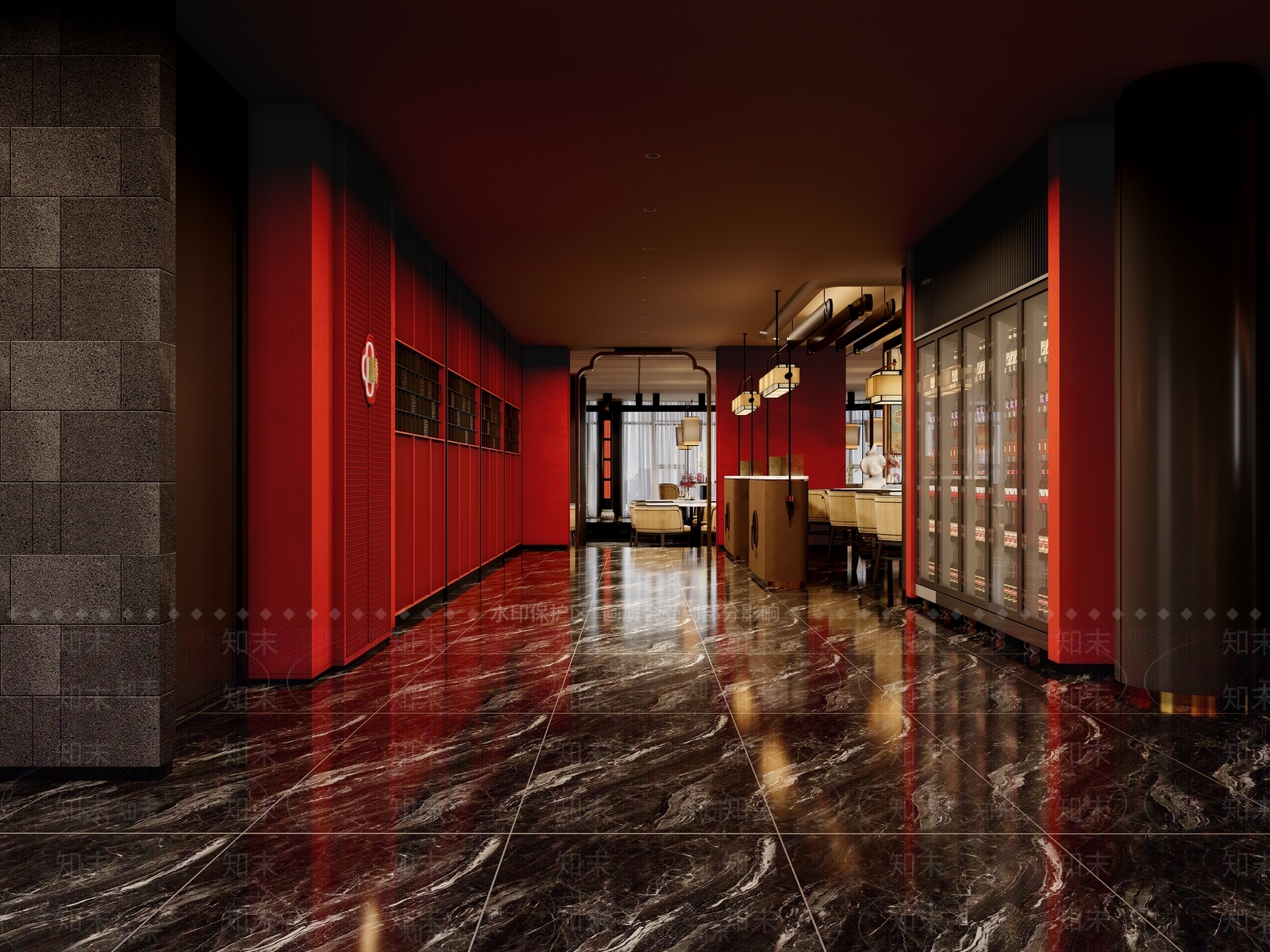 中式中餐厅3D模型下载【ID:1145479501】