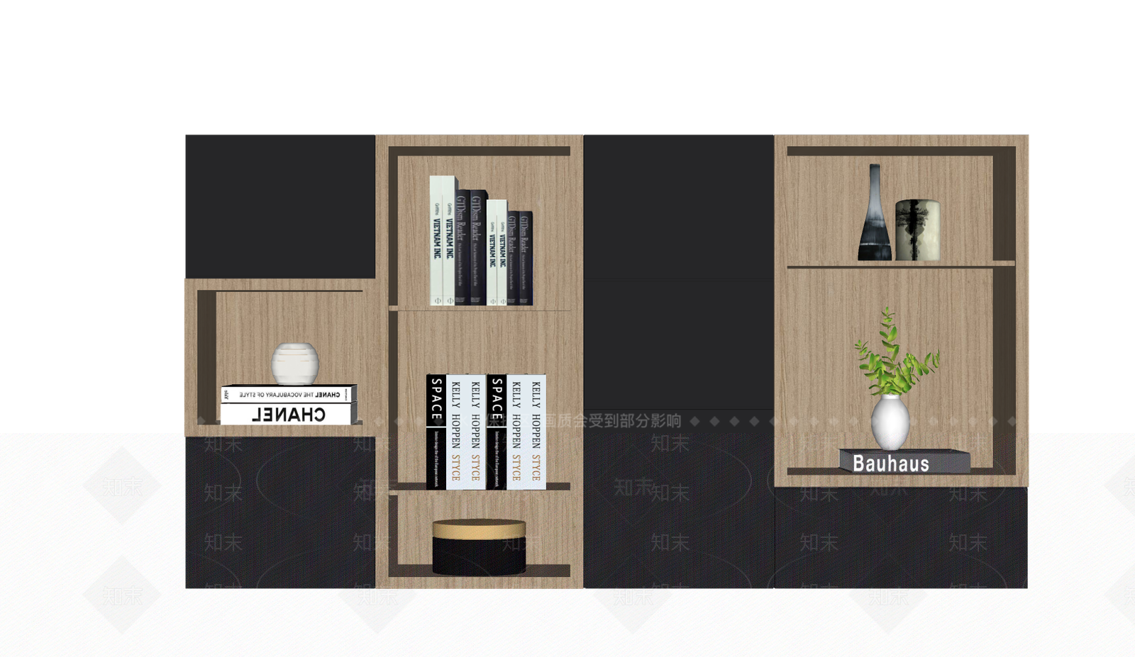 现代储物柜SU模型下载【ID:1145484875】