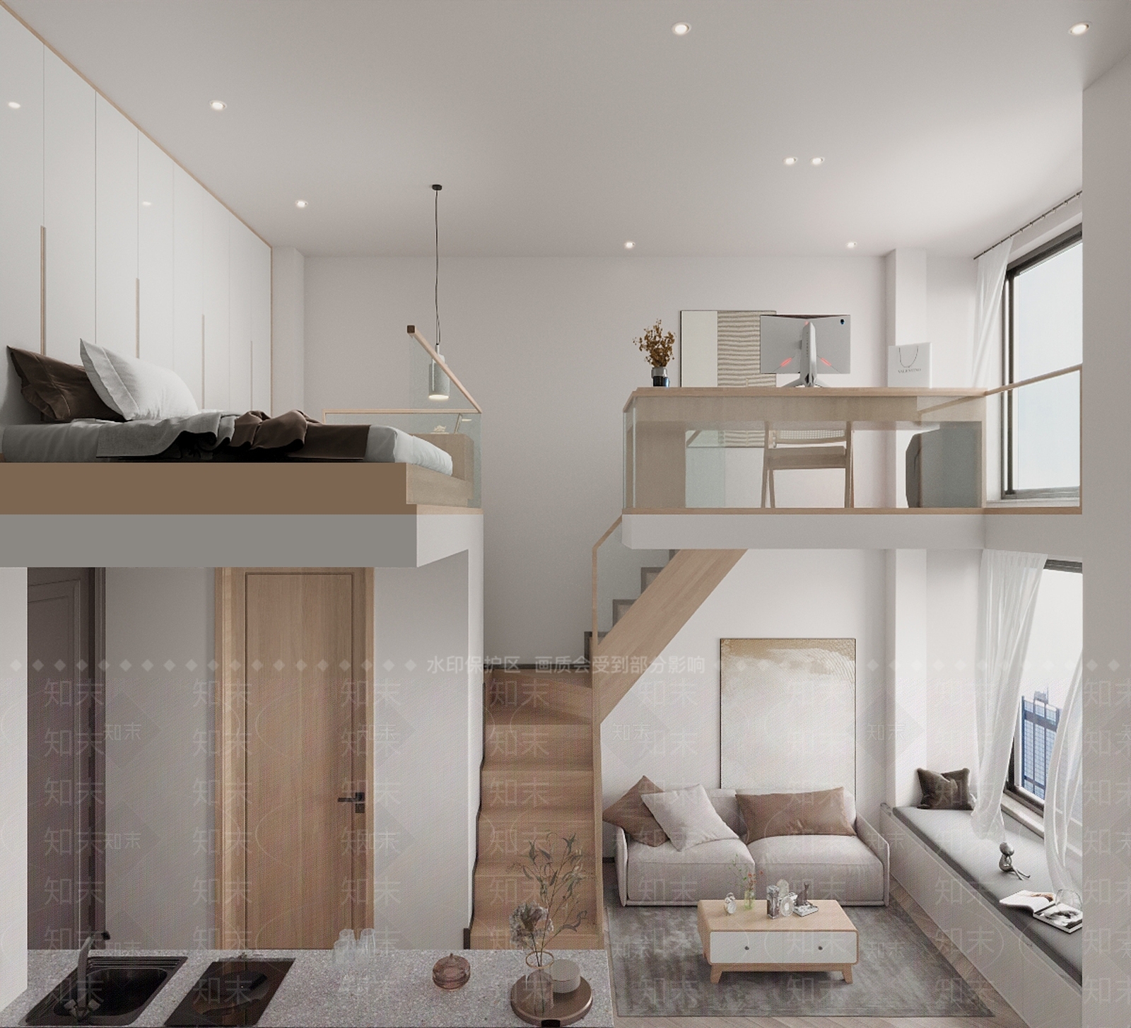 现代单身公寓3D模型下载【ID:1145488861】
