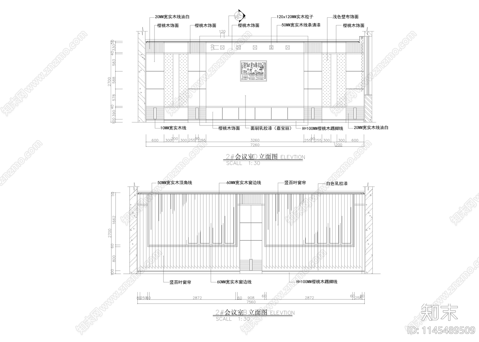 3600㎡酒店会所室内cad施工图下载【ID:1145489509】