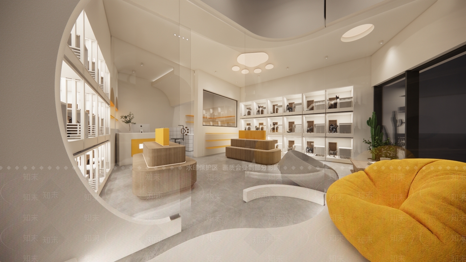 现代宠物店SU模型下载【ID:1145493051】