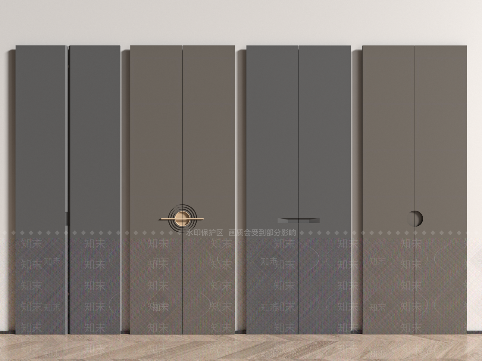 现代门板3D模型下载【ID:1145493984】