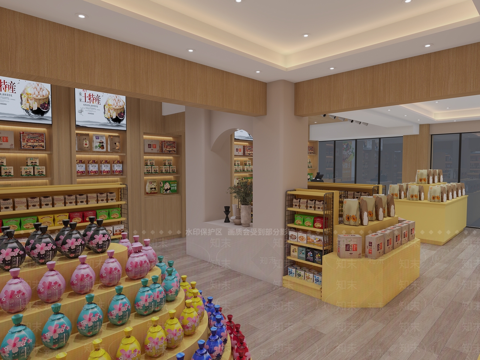 现代零食店3D模型下载【ID:1145496038】