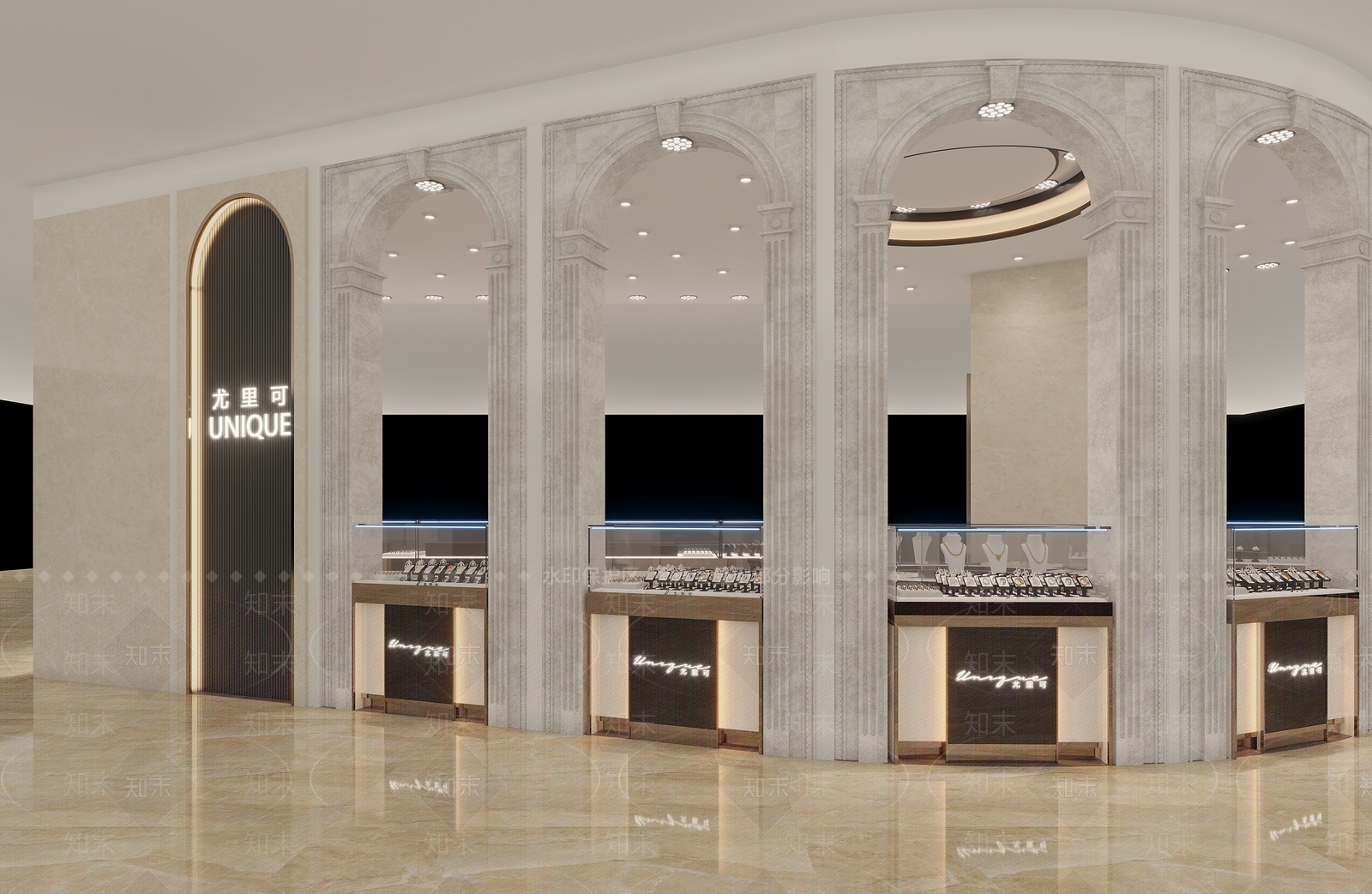 现代商场珠宝店3D模型下载【ID:1145497515】