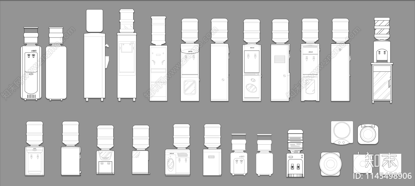 饮水机施工图下载【ID:1145498906】