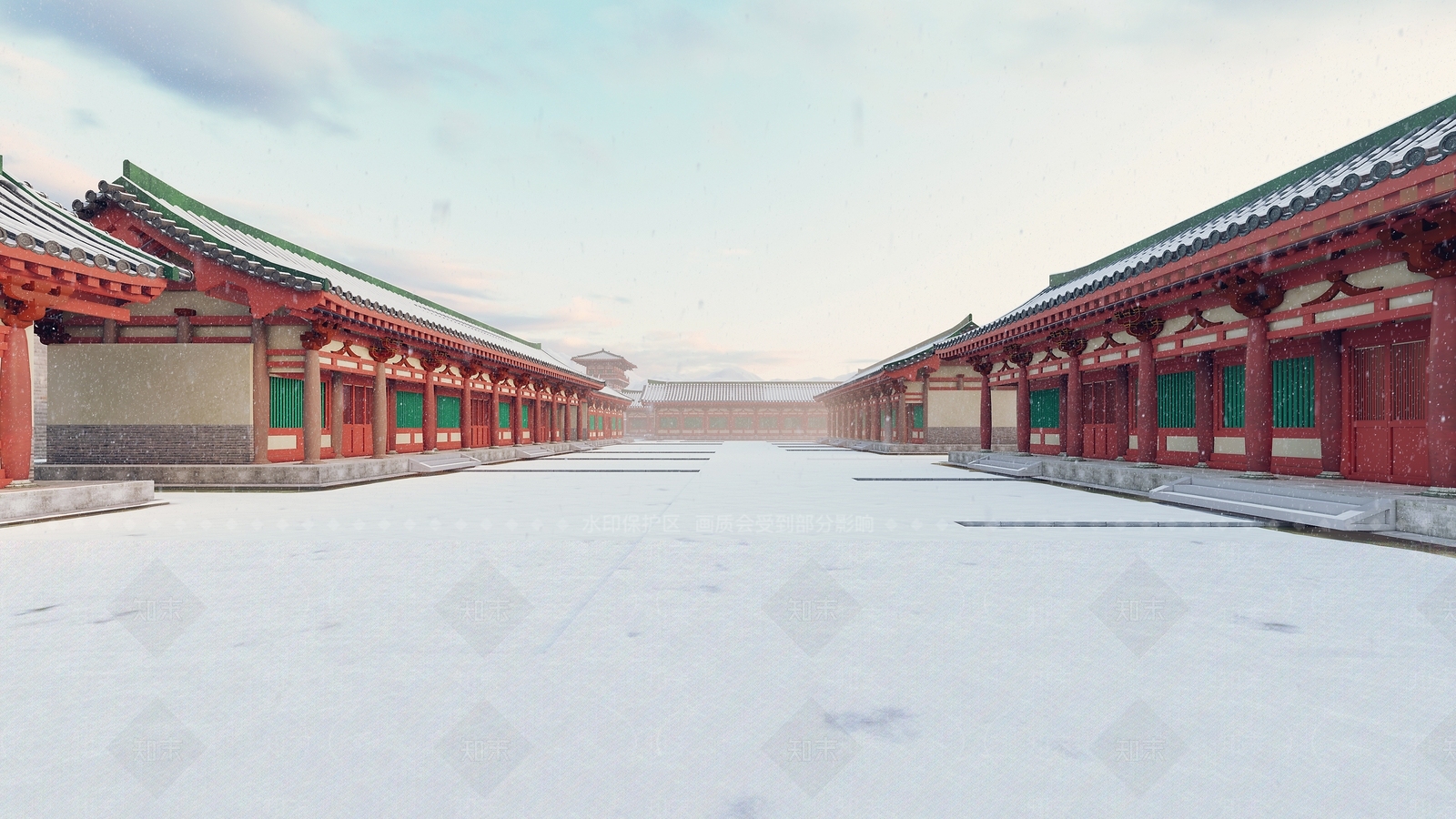 中式古建筑SU模型下载【ID:1145512874】