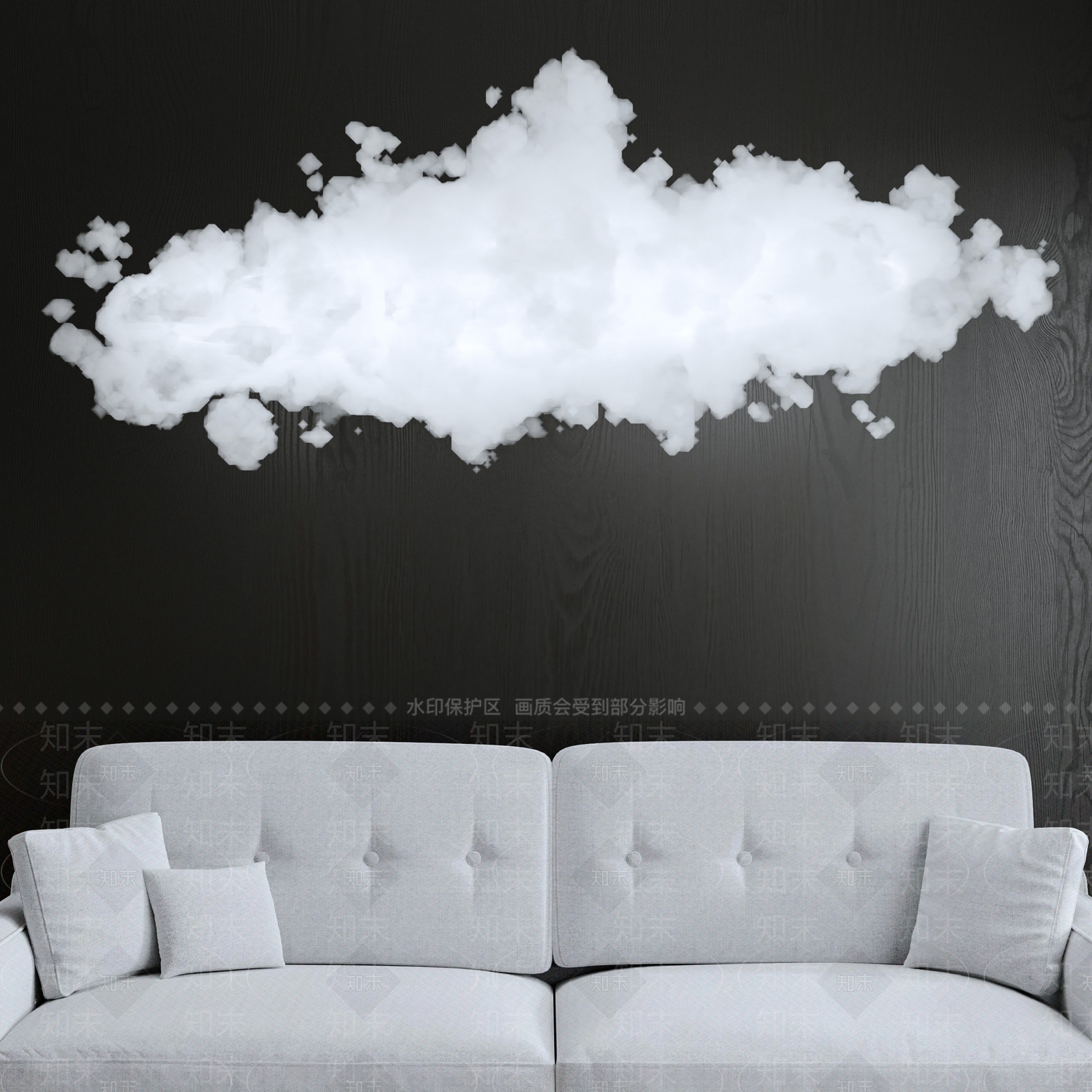 Flos现代云朵灯3D模型下载【ID:1145516339】