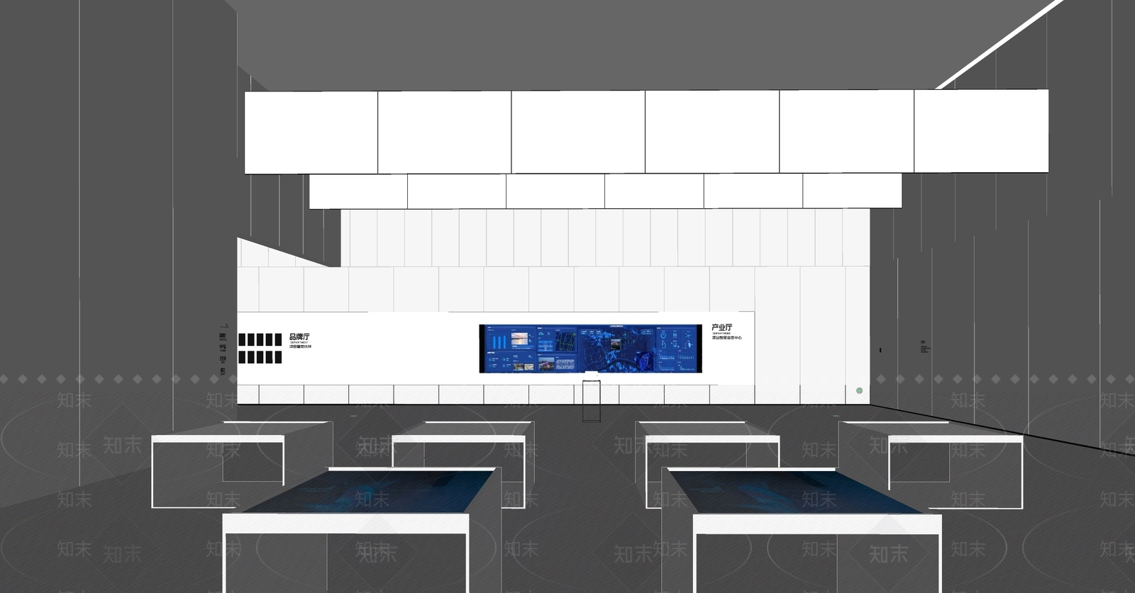 现代科技展厅SU模型下载【ID:1145520765】
