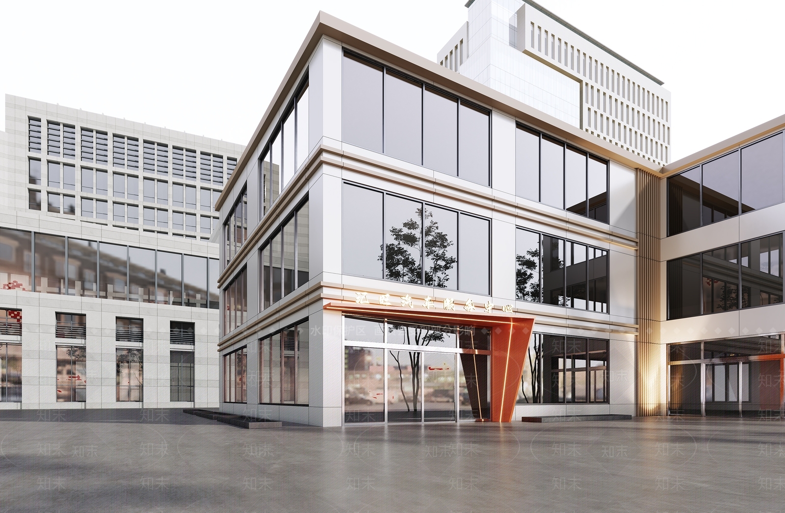 现代汽车店门头门面3D模型下载【ID:1145615173】