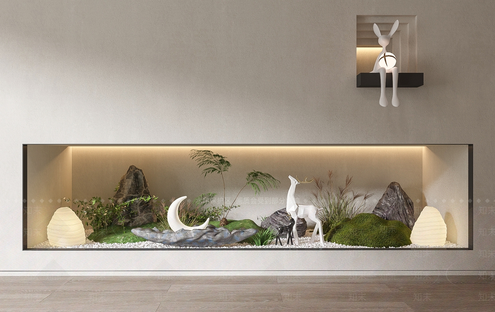 现代景观造景3D模型下载【ID:1145532382】_知末3d模型网