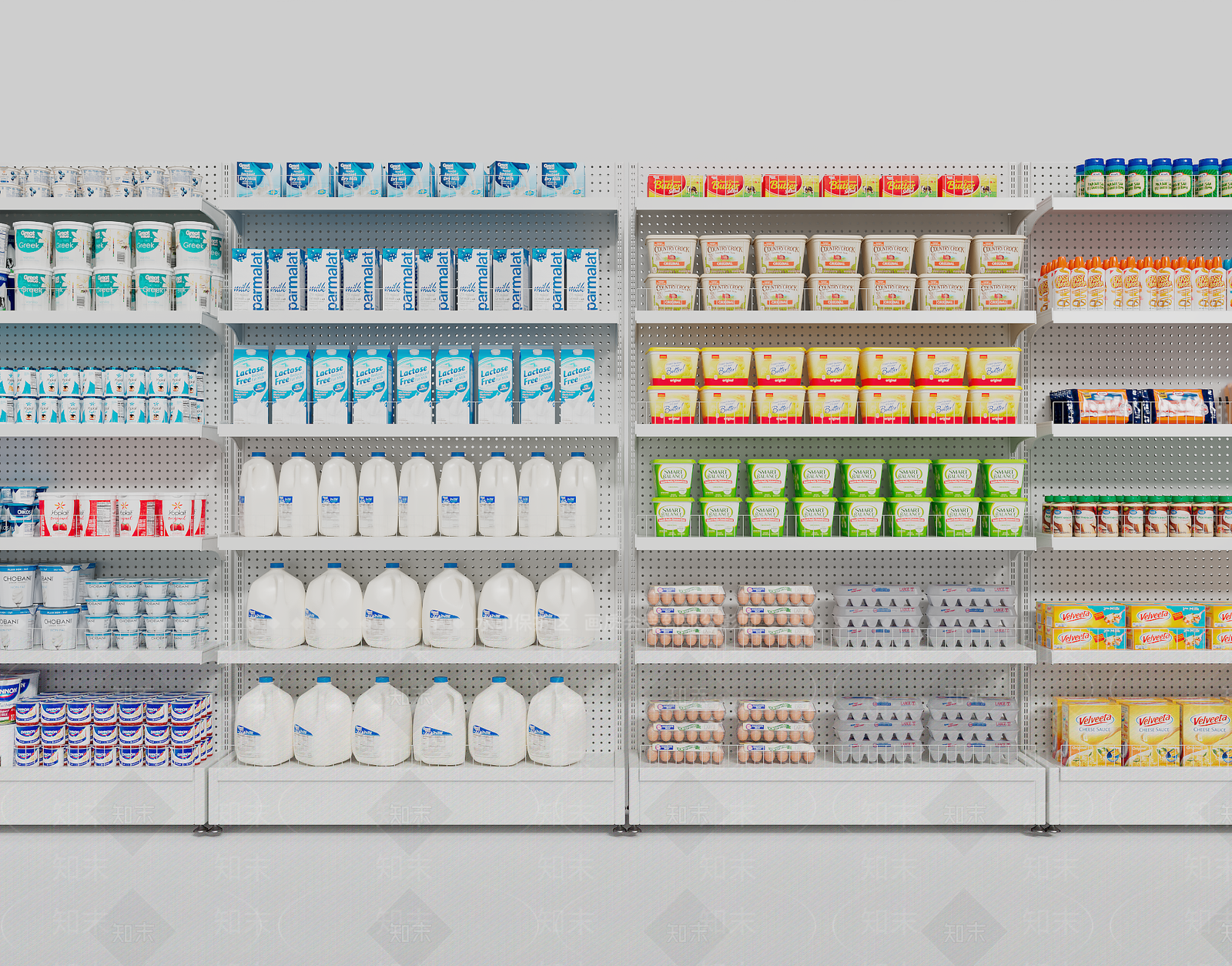 现代商场超市货架3D模型下载【ID:1145532590】