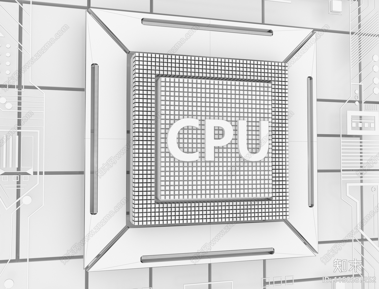 CPU3D模型下载【ID:1150587252】