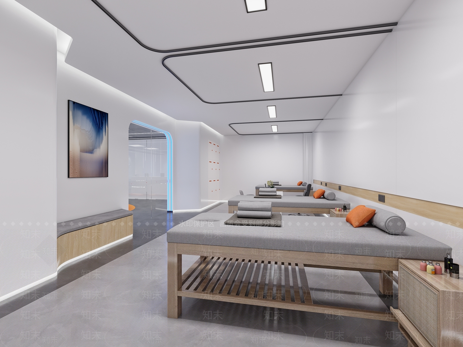 现代美容SPA店3D模型下载【ID:1145537169】