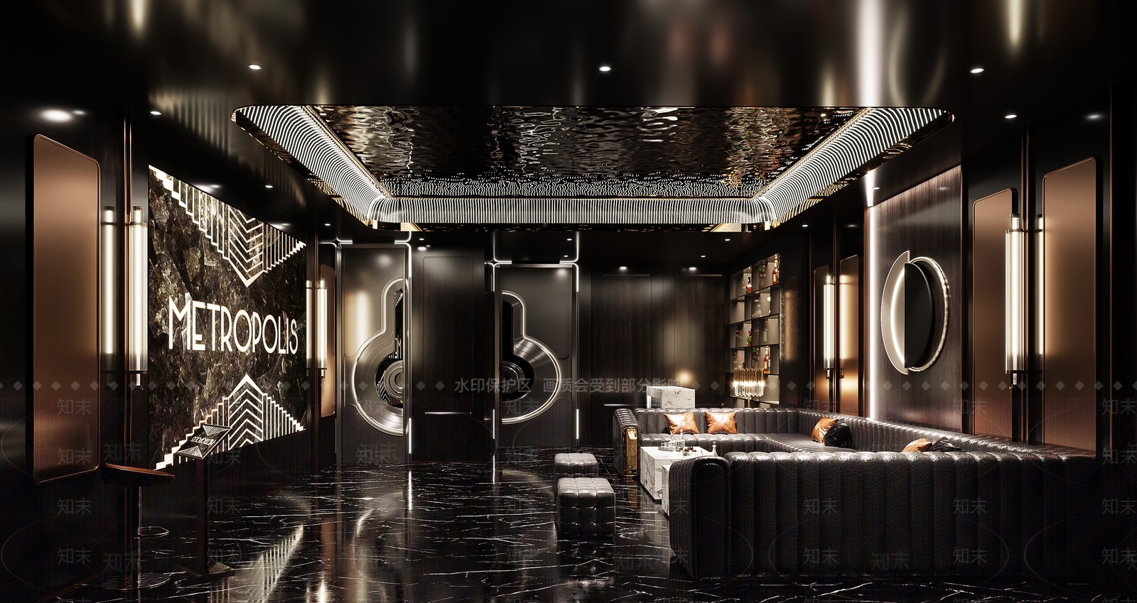 现代ktv包厢3D模型下载【ID:1145568096】