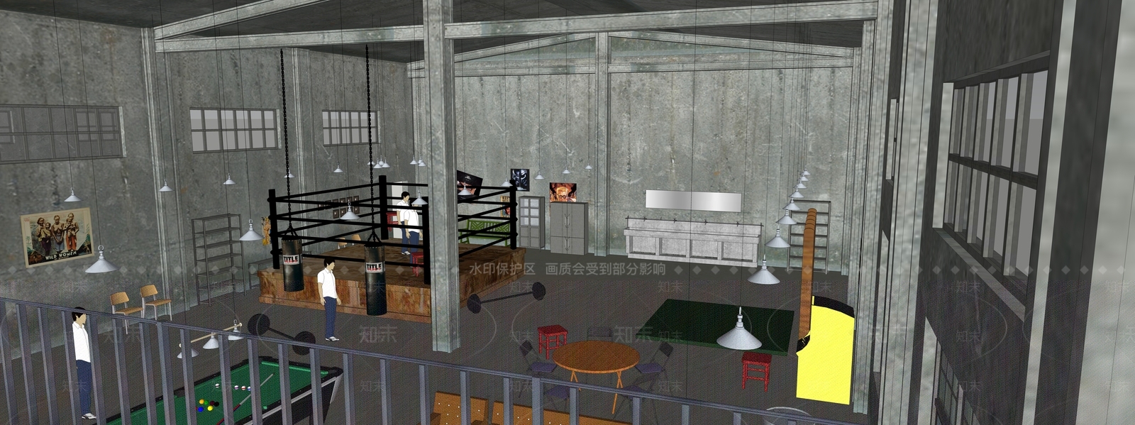 工业仓库场景SU模型下载【ID:1145568584】