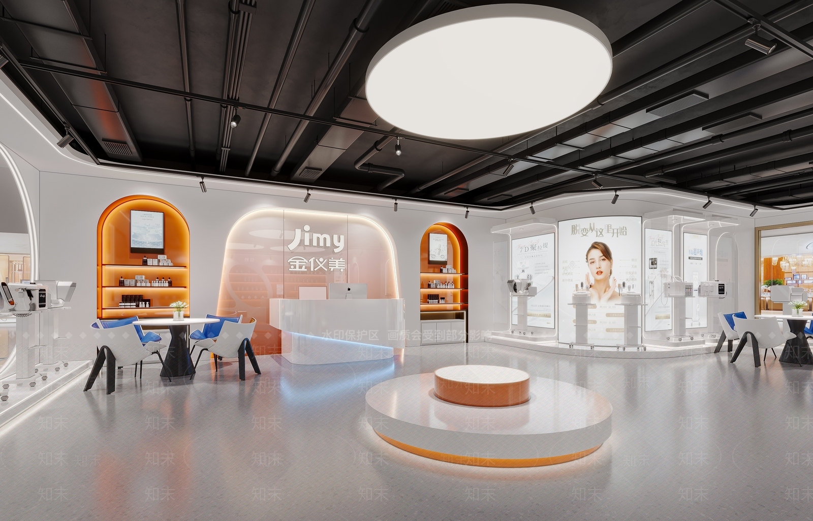 现代医疗美容展厅3D模型下载【ID:1145568851】